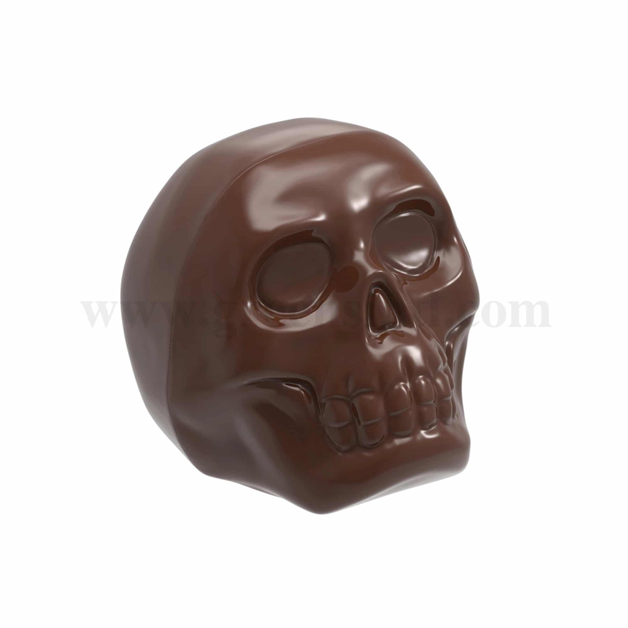 CHOCOLATE WORLD Chocolate Mould Skull 56.5 x 55 x h 35 mm