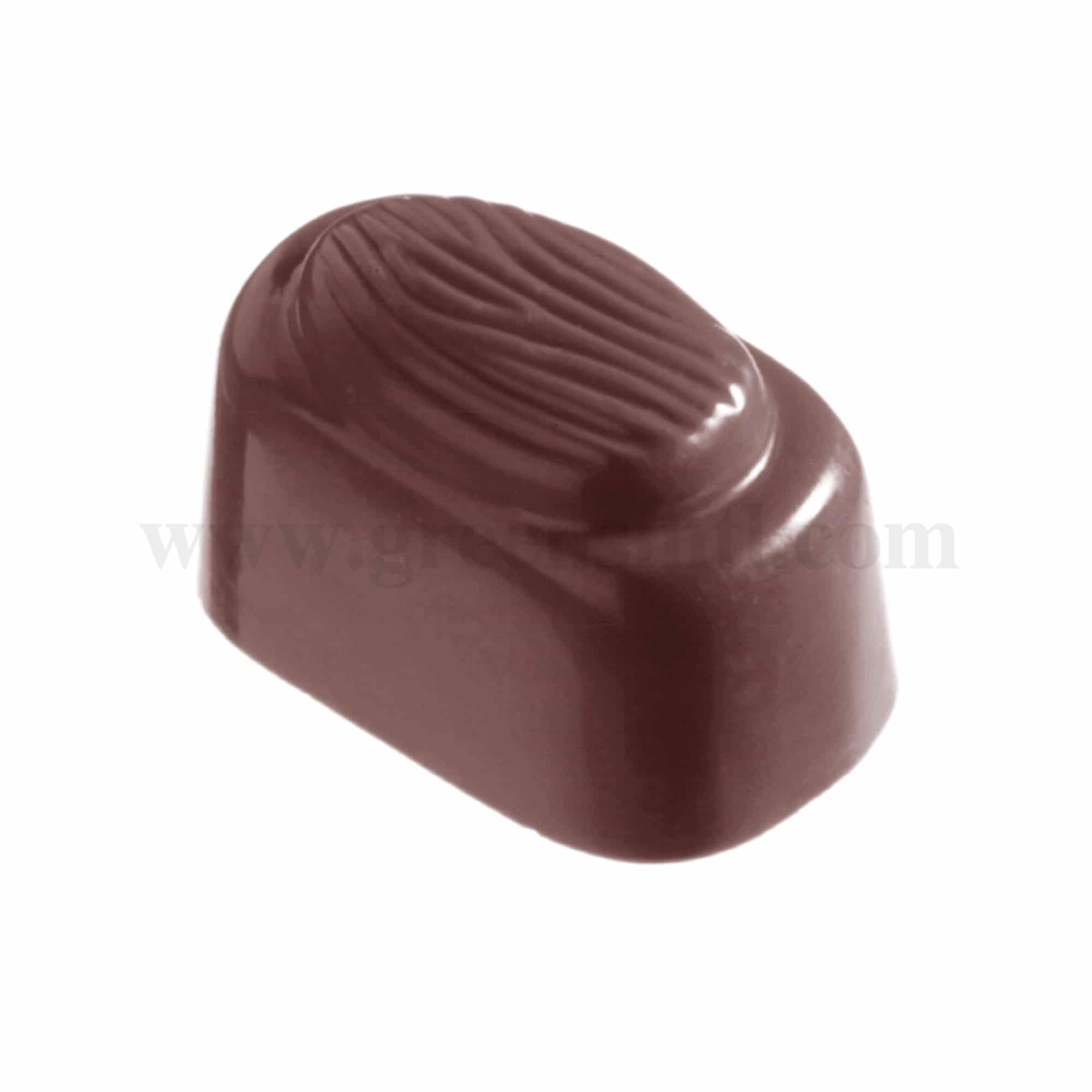 CHOCOLATE WORLD Chocolate Mould Almond Block 33 x 20 x h 21 mm