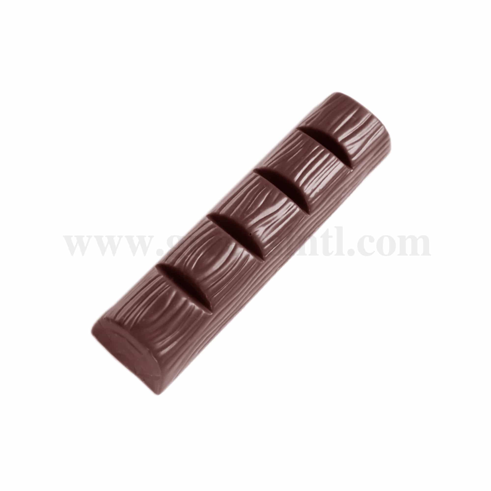CHOCOLATE WORLD Chocolate Mould Bar Tree Trunk 118 x 28 x h 17 mm