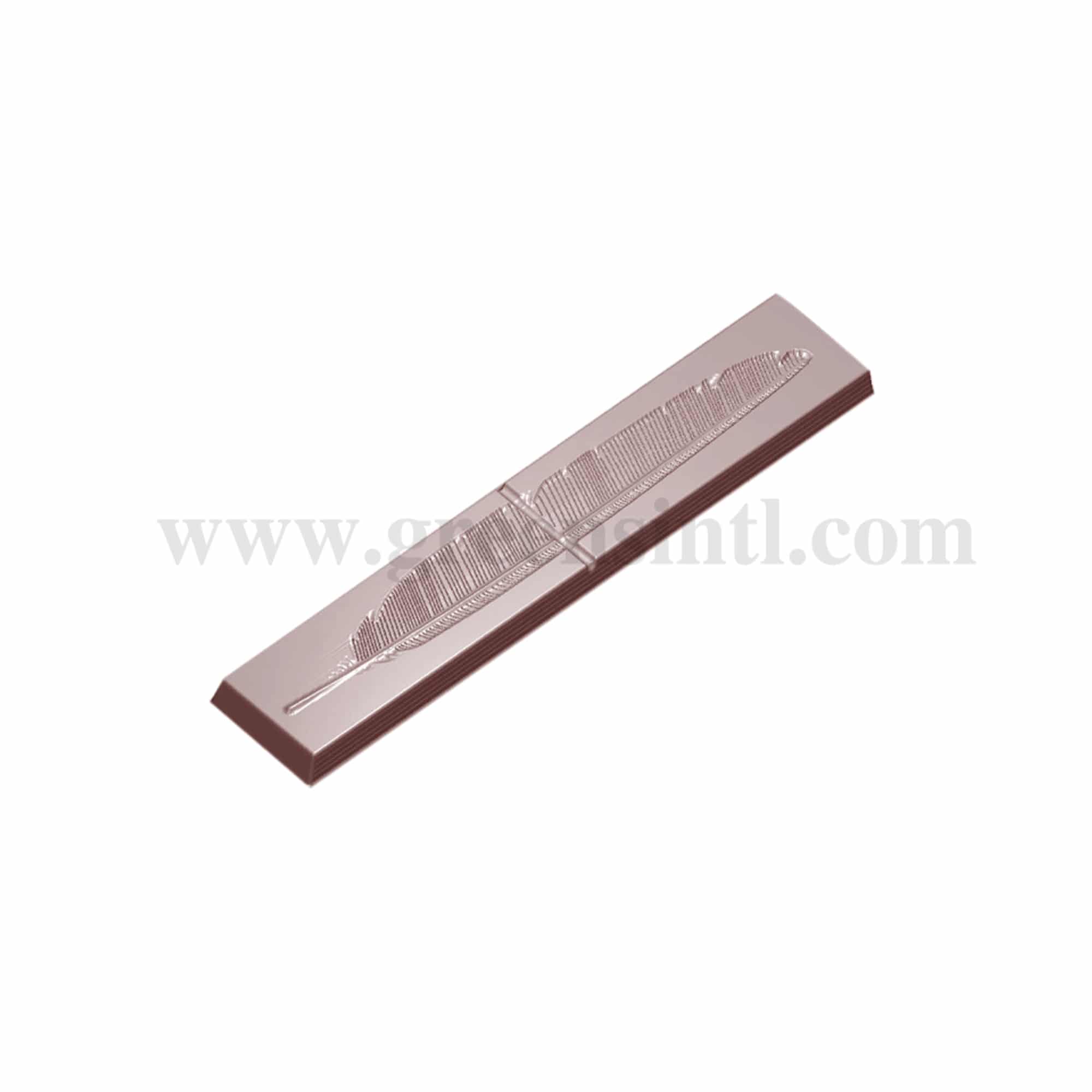 CHOCOLATE WORLD Chocolate Mould Feather -Diego Lozano 123 x 22 x h 6mm