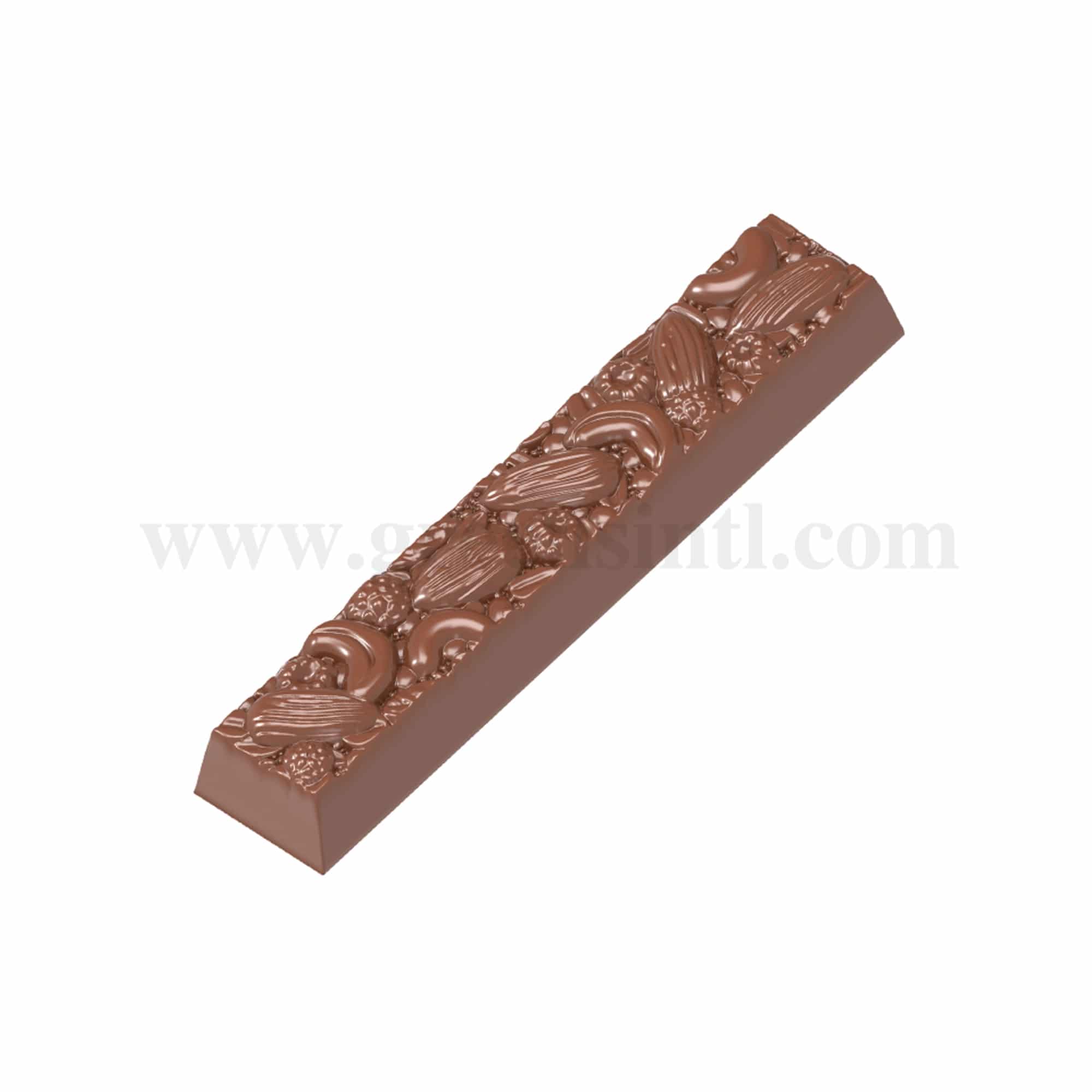 CHOCOLATE WORLD Chocolate Mould Muesli Bar 116.5 x 22.5 x h 15 mm