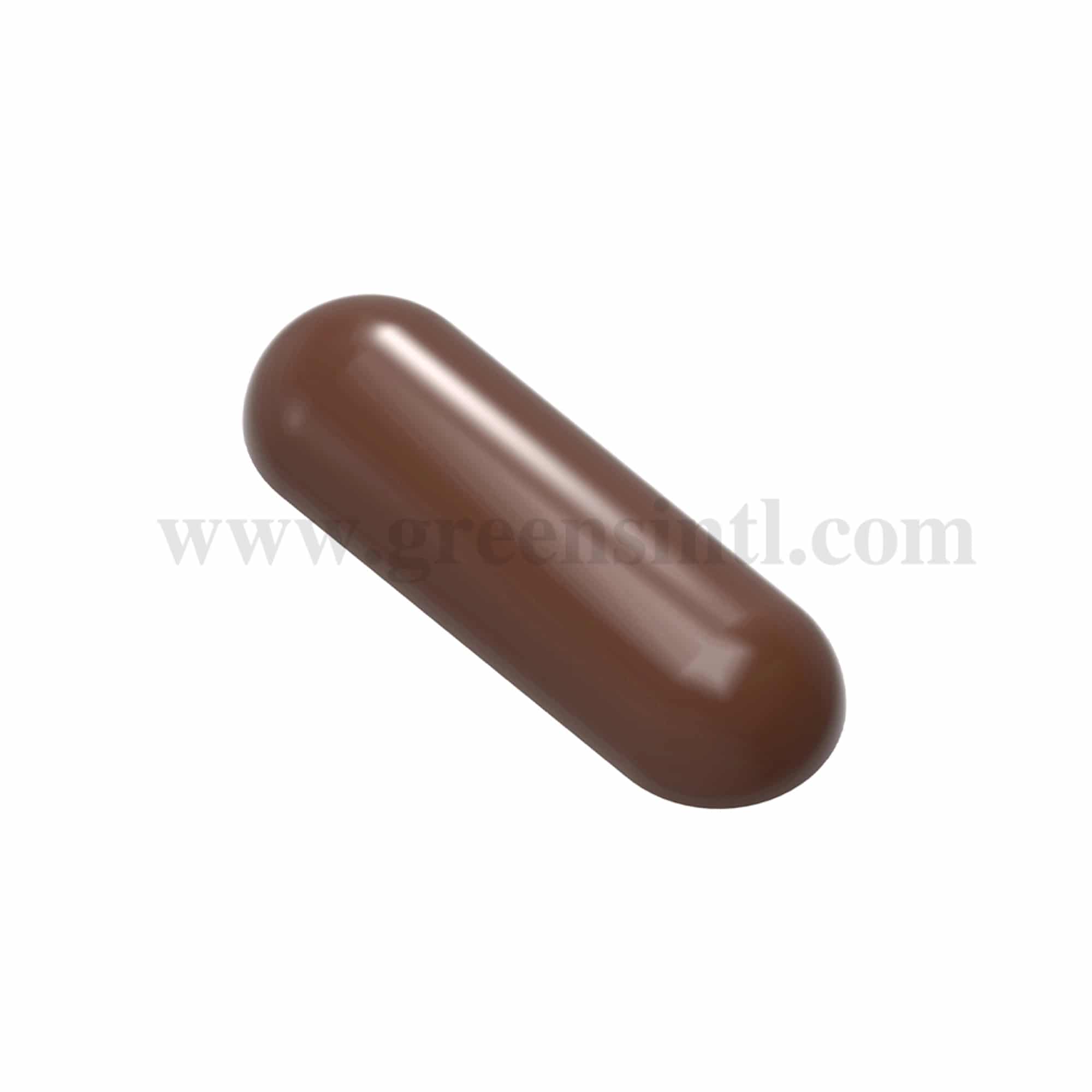 CHOCOLATE WORLD Chocolate Mould Medicine Pill Long 45 x 17.5 x h 9mm