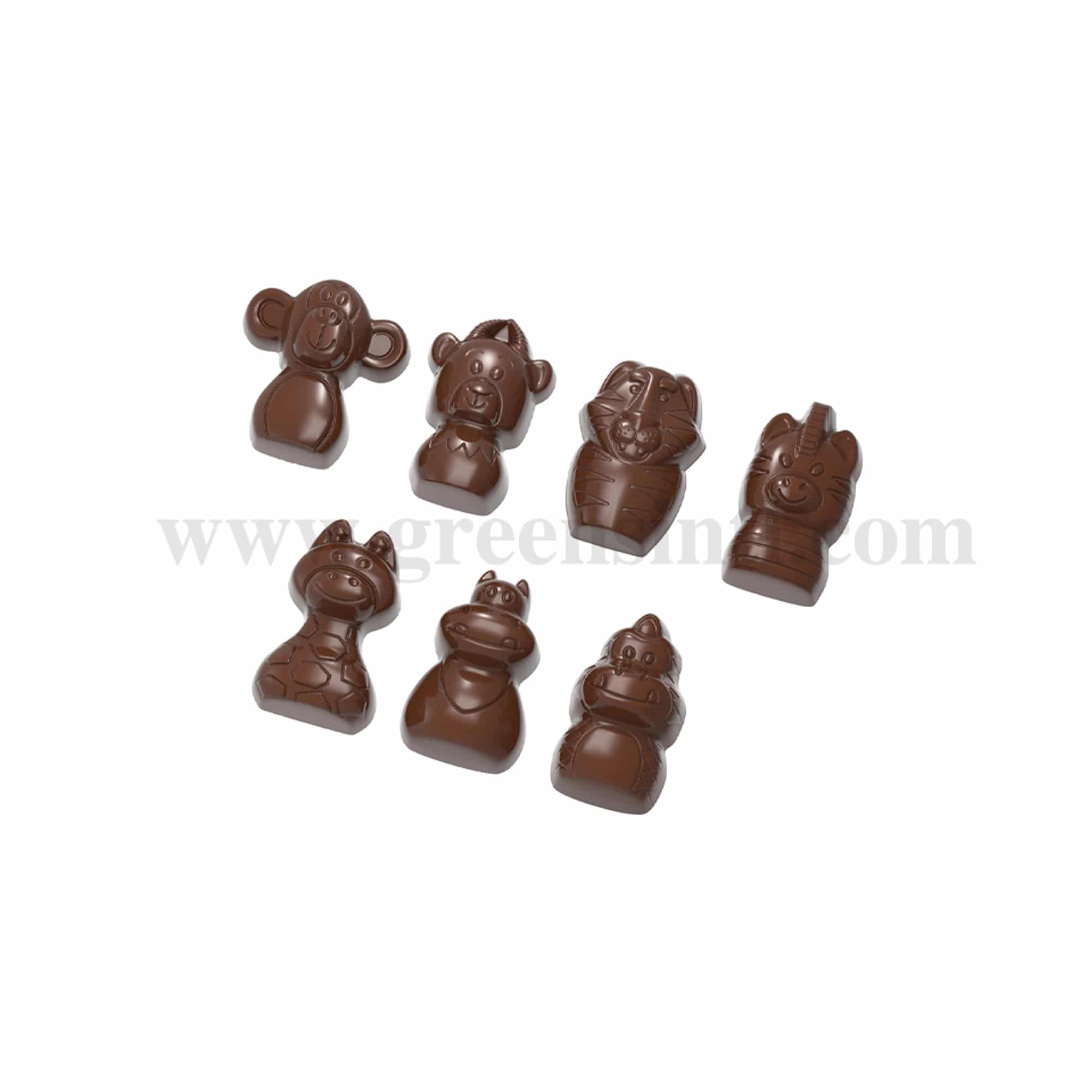 CHOCOLATE WORLD Chocolate Mould Assorted Zoo Animals