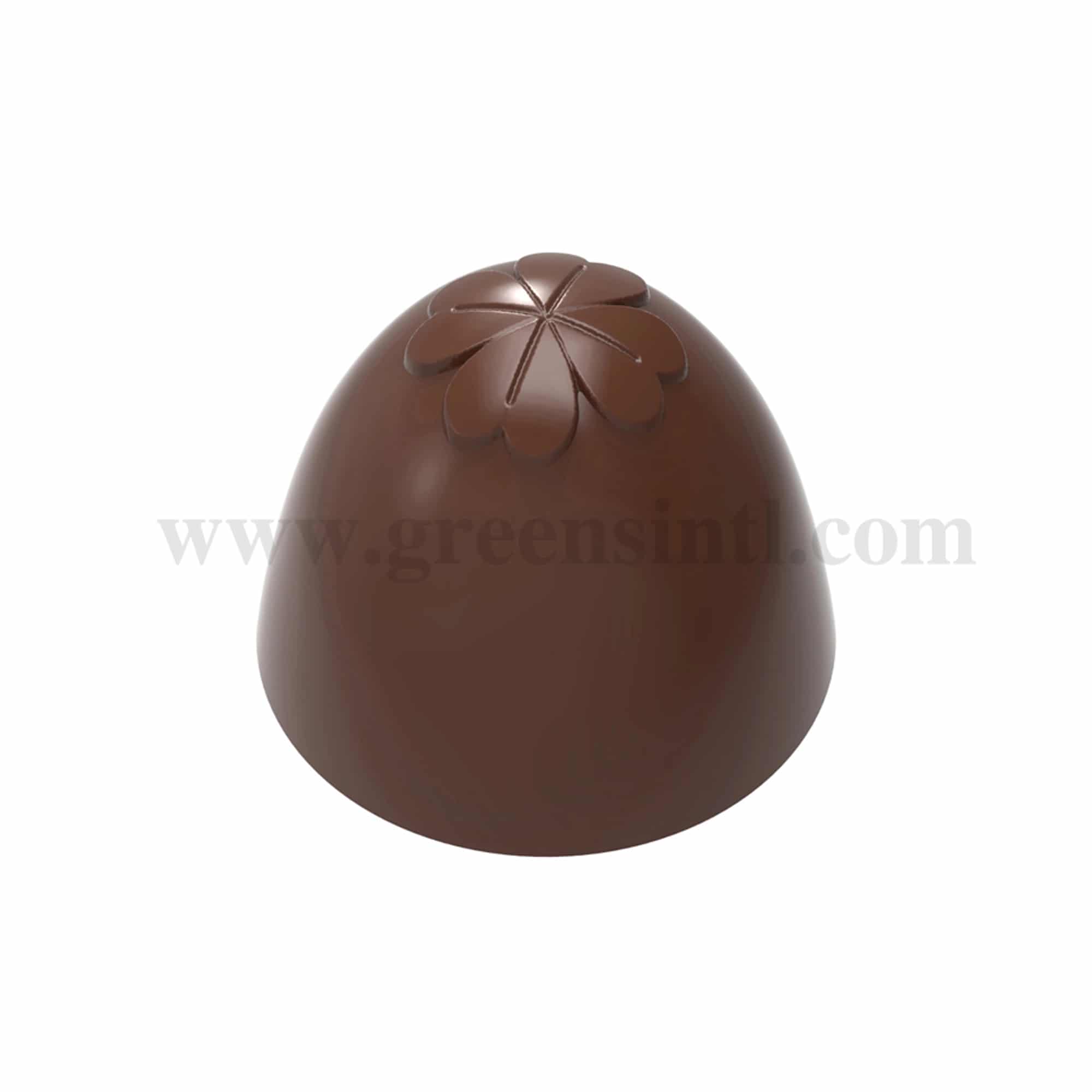CHOCOLATE WORLD Chocolate Mould American Truffle Clover 26.5 x 26.5 x h 22.5 mm