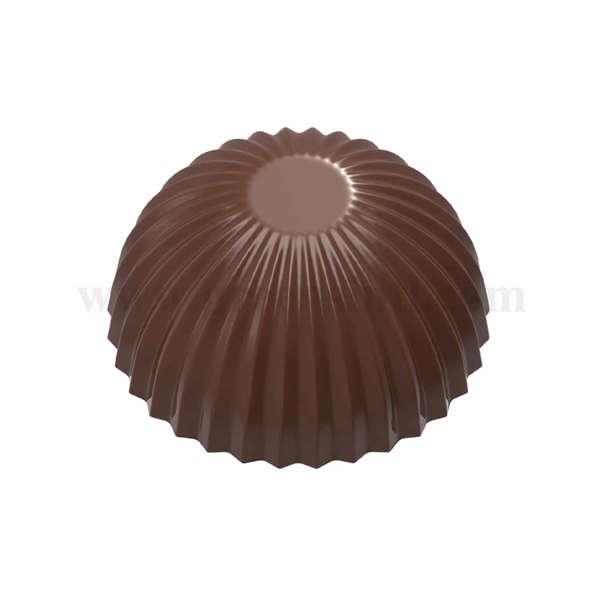 CHOCOLATE WORLD Chocolate Mould Egg Pleated Bottom 24.5 x 24.5 x h 13 mm