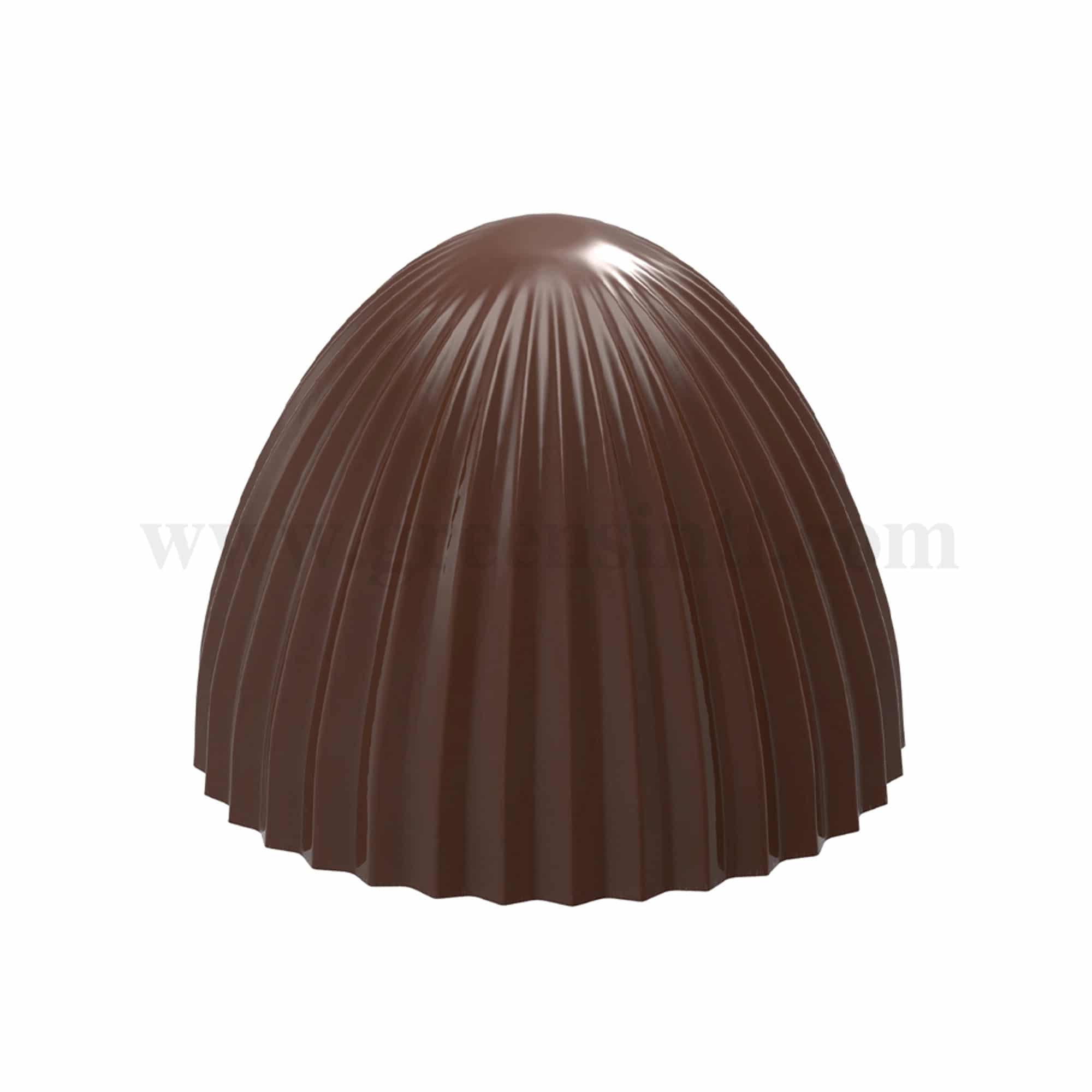 CHOCOLATE WORLD Chocolate Mould Egg Pleated Top 24.5 x 24.5 x h 20 mm