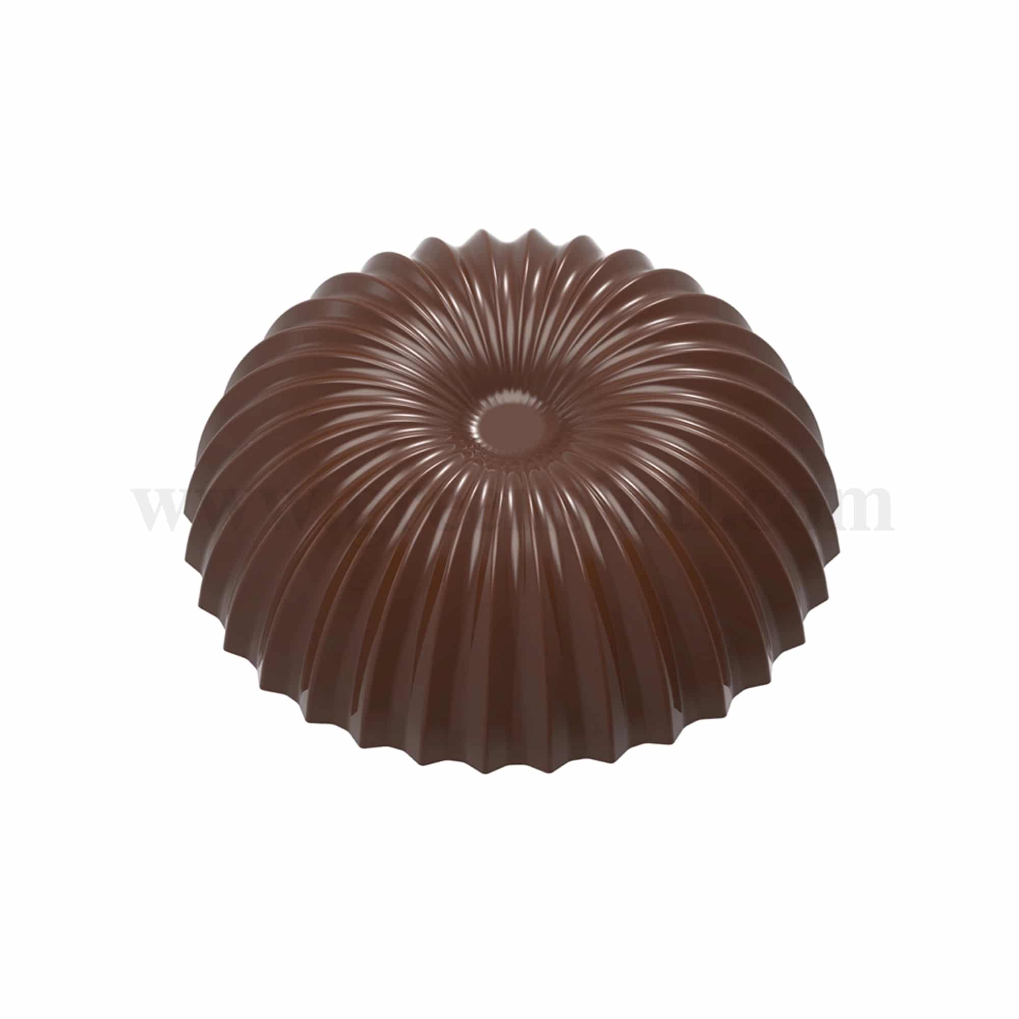 CHOCOLATE WORLD Chocolate Mould Christmas Ball Pleated 46.5 x 46.5 x h 15 mm