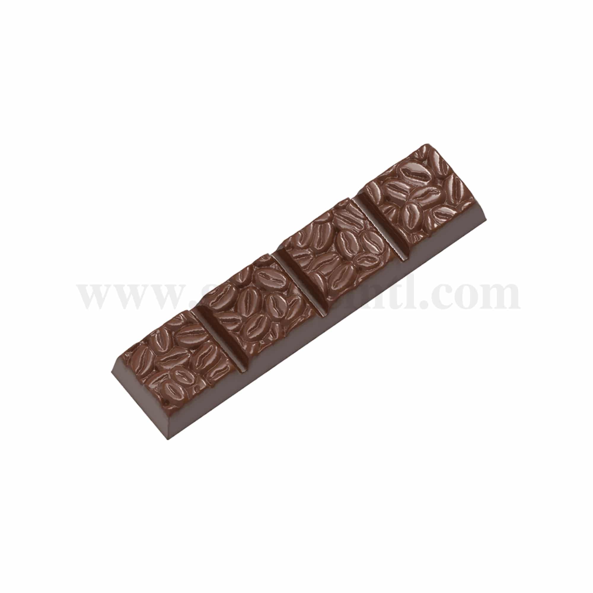 CHOCOLATE WORLD Chocolate Mould Bar Coffee Bean 117 x 27.5 x h 13.5 mm