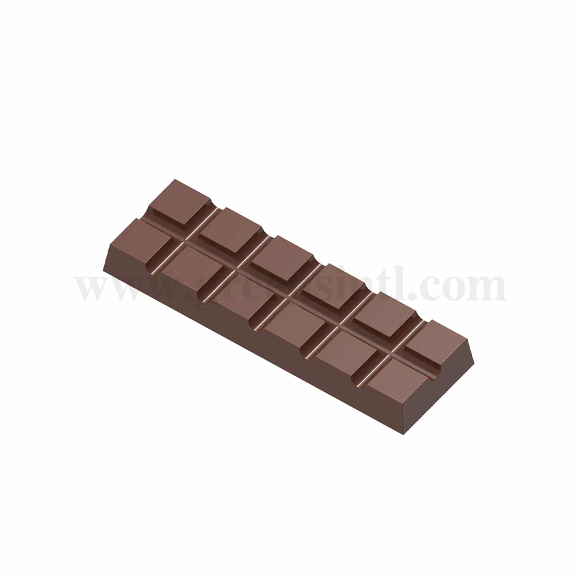CHOCOLATE WORLD Chocolate Mould Tablet 2 x 6 Blocks- 117.5 x 37 x h 12 mm