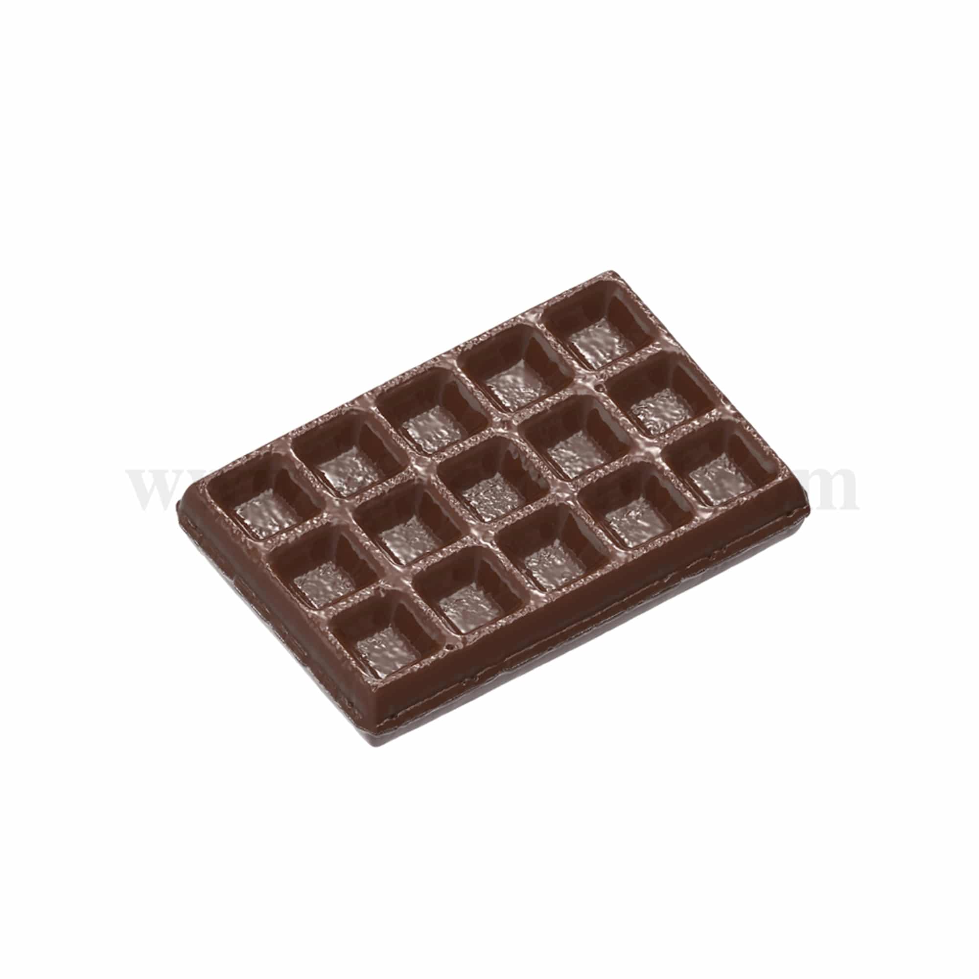 CHOCOLATE WORLD Chocolate Mould Brussels Waffle Small 55 x 37 x h 6mm