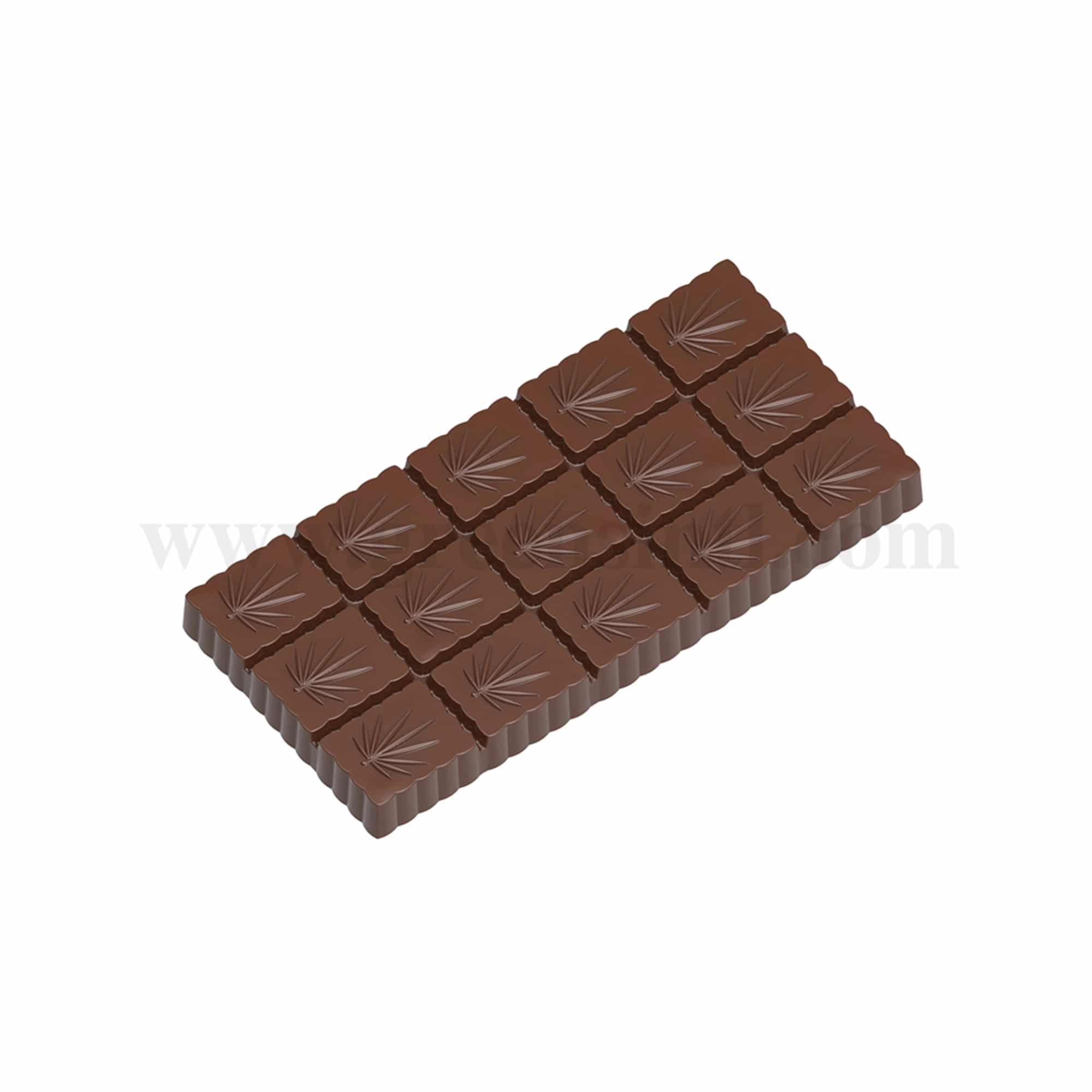 CHOCOLATE WORLD Chocolate Mould Tablet Hamp 114.5 x 54.5 x h 9mm