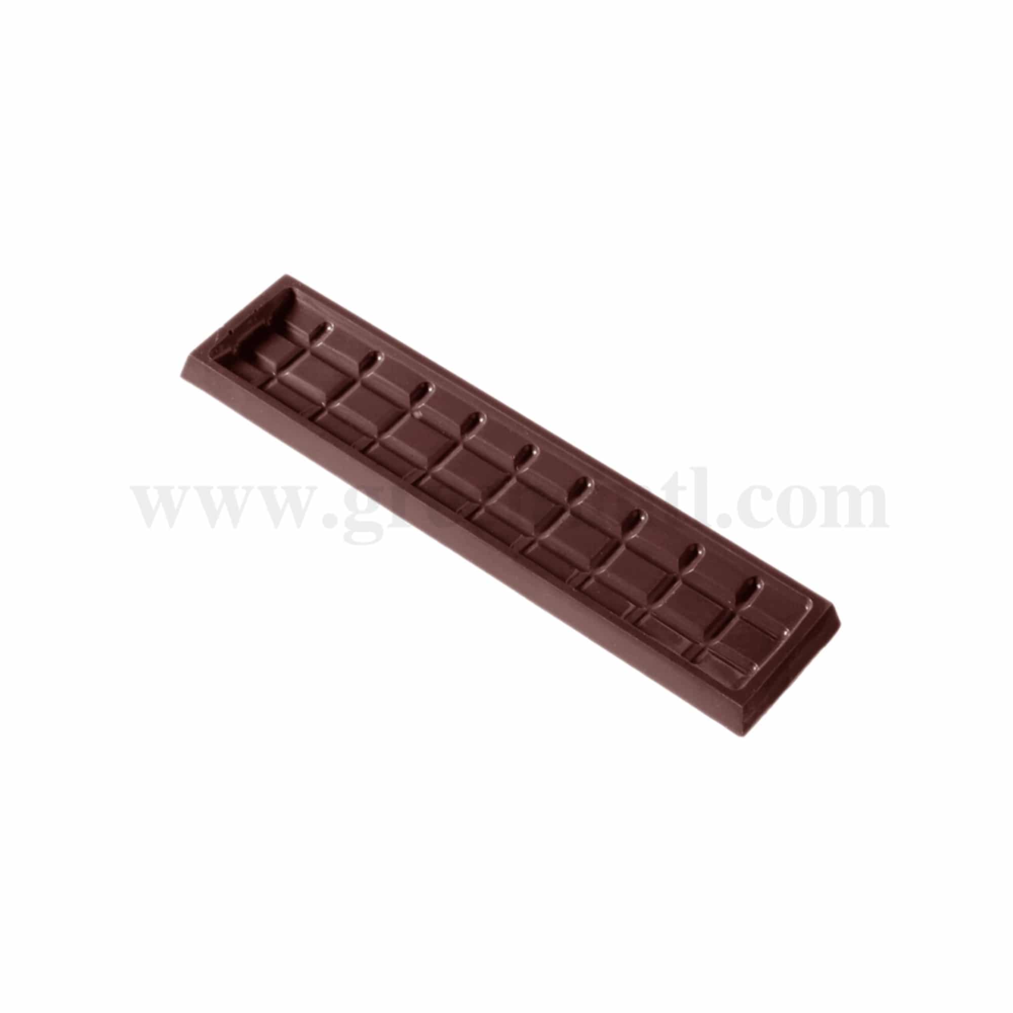 CHOCOLATE WORLD Chocolate Mould Bar Checked 150 x 35 x h 7mm