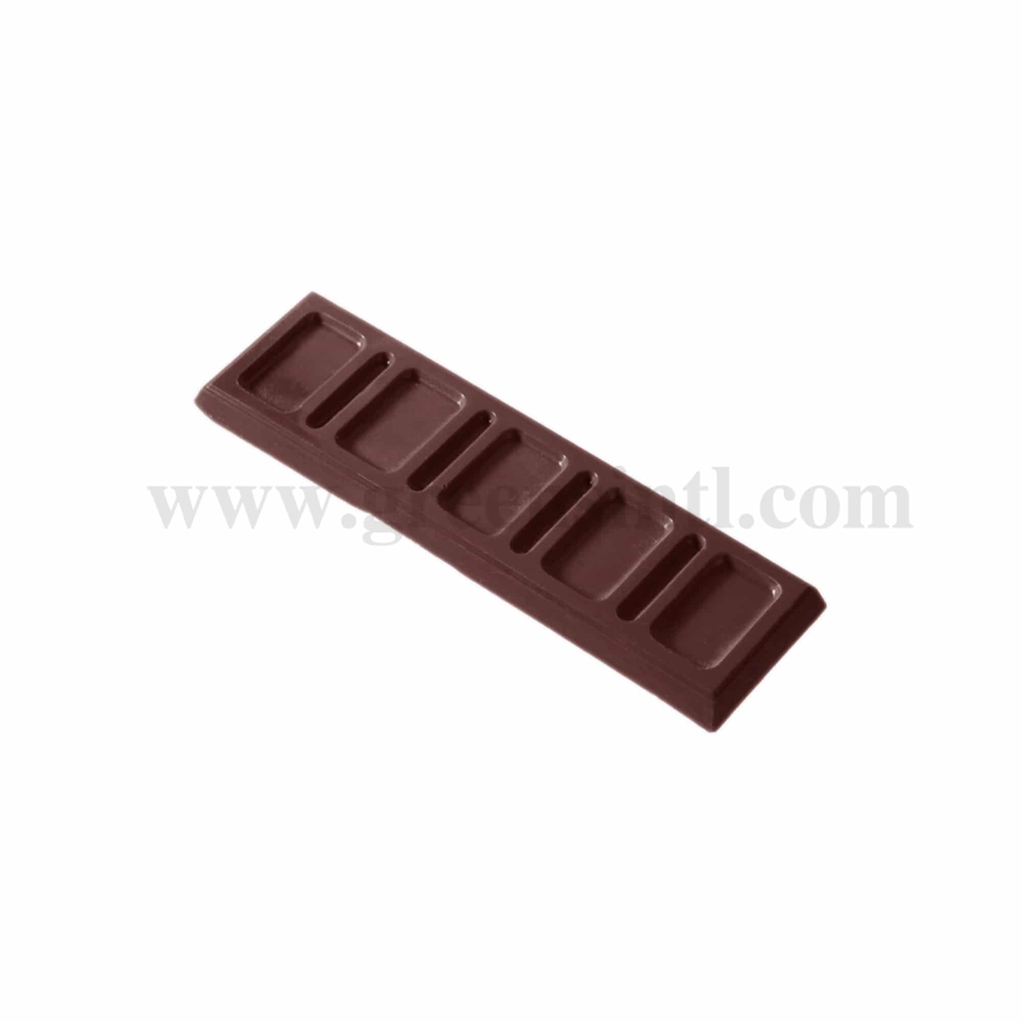 CHOCOLATE WORLD Chocolate Mould Bar 125 x 37 x h 6mm