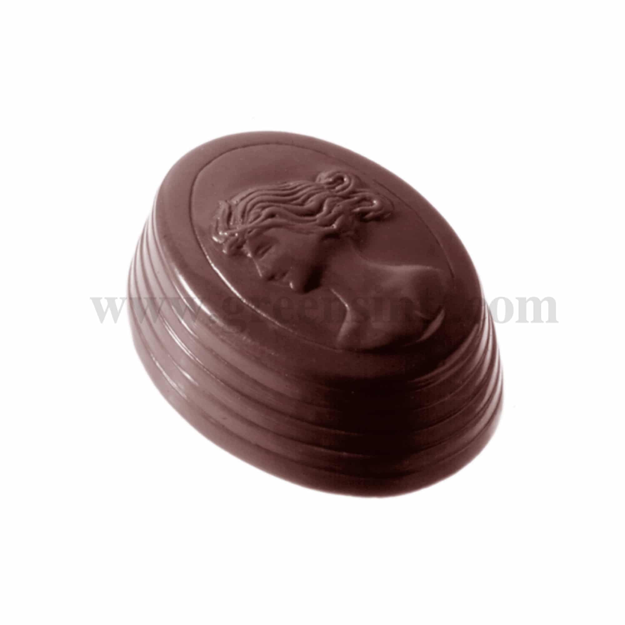 CHOCOLATE WORLD Chocolate Mould Cameo 40 x 30 x h 13 mm