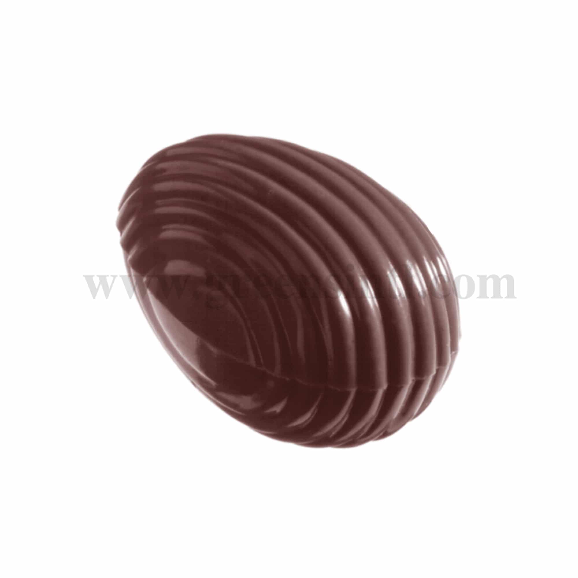 CHOCOLATE WORLD Chocolate Mould Egg Striped 32 x 22 x h 11 mm