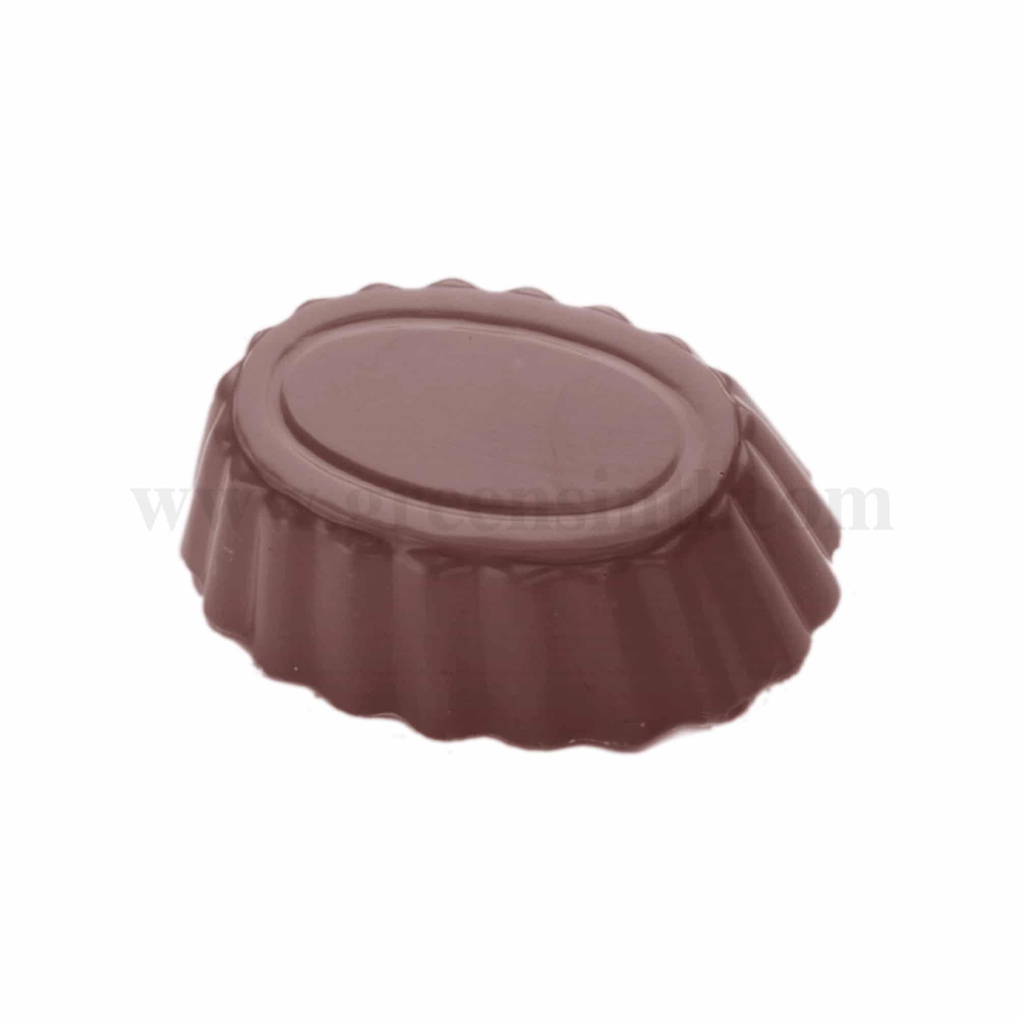 CHOCOLATE WORLD Chocolate Mould Couvette Oval 57 x 40 x h 18 mm