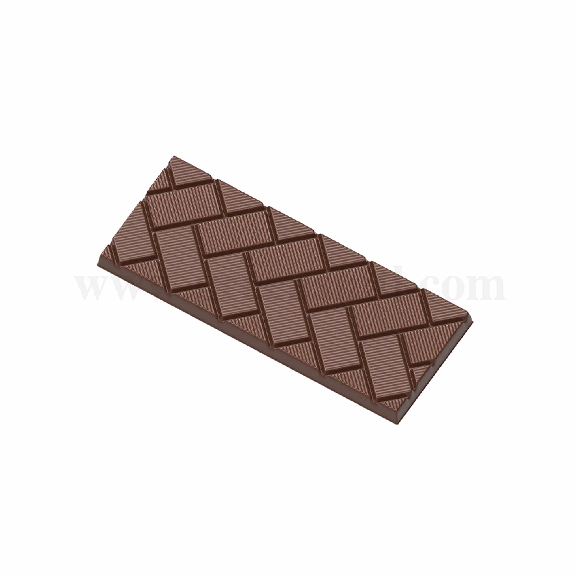 CHOCOLATE WORLD Chocolate Mould Tablet Slanted Blocks 145 x 58 x h 8mm