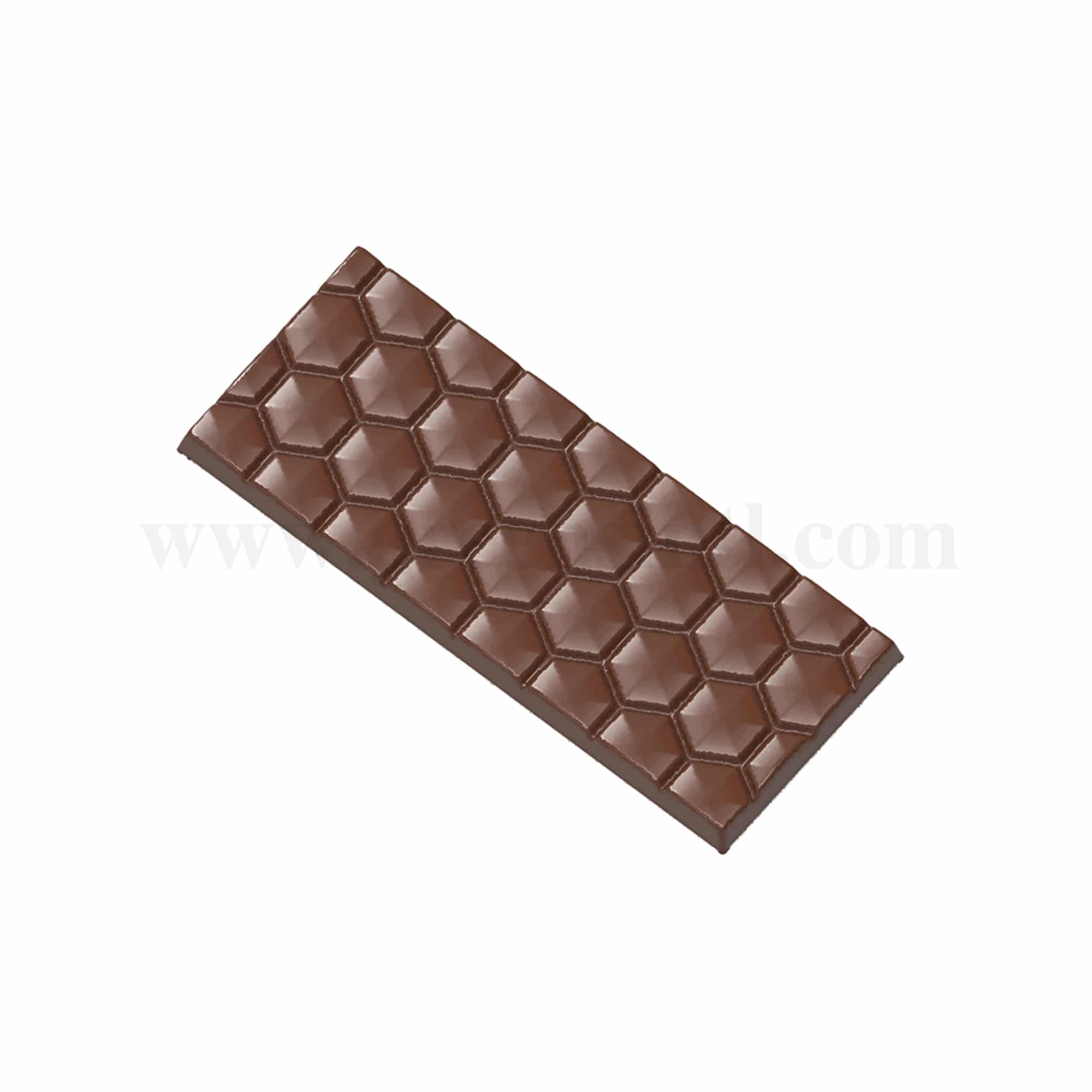 CHOCOLATE WORLD Chocolate Mould Tablet Honey Comb 145 x 58 x h 7.5mm