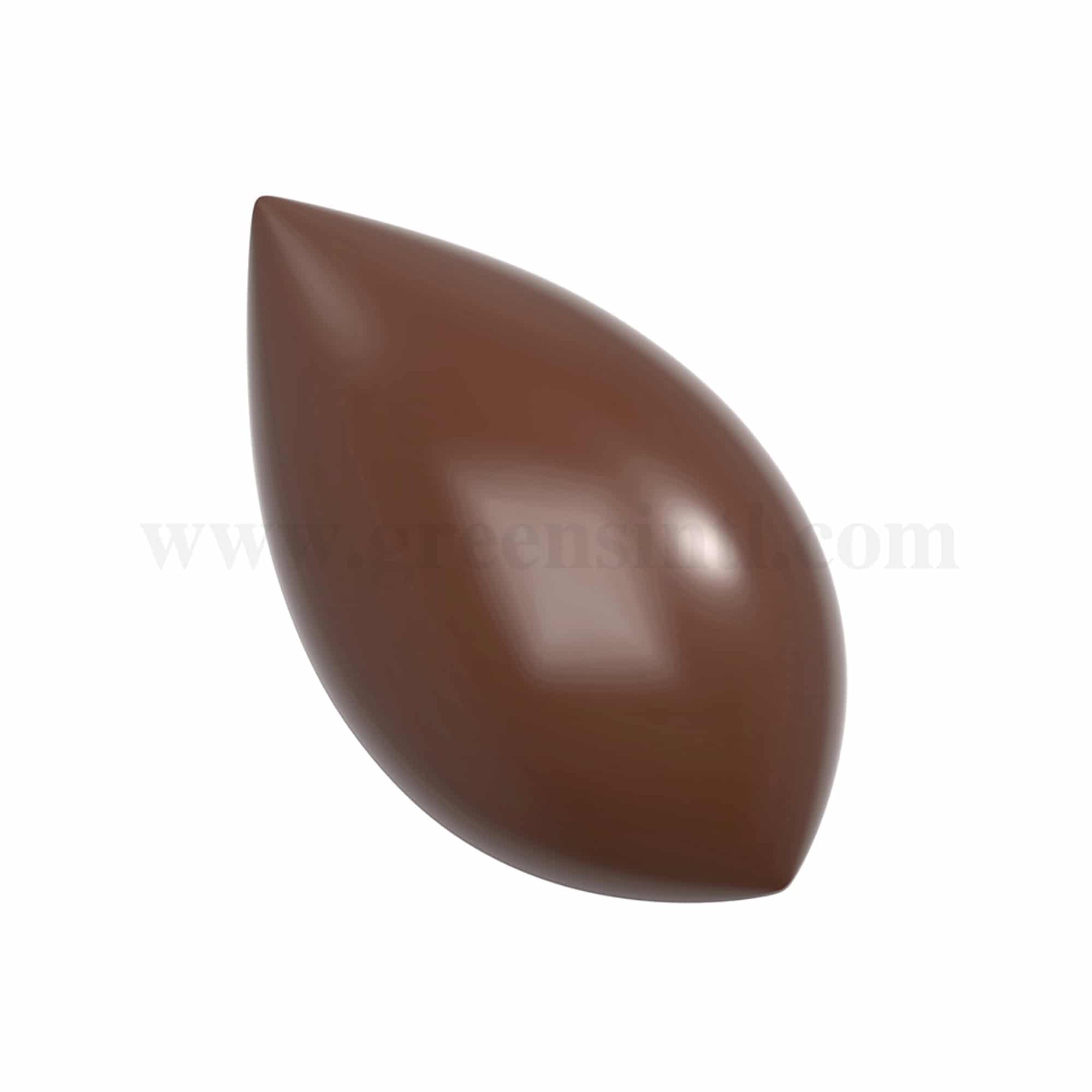CHOCOLATE WORLD Chocolate Mould Quenelle Large-Frank Haasnoot 106.5 x 59.5 x h 35 mm
