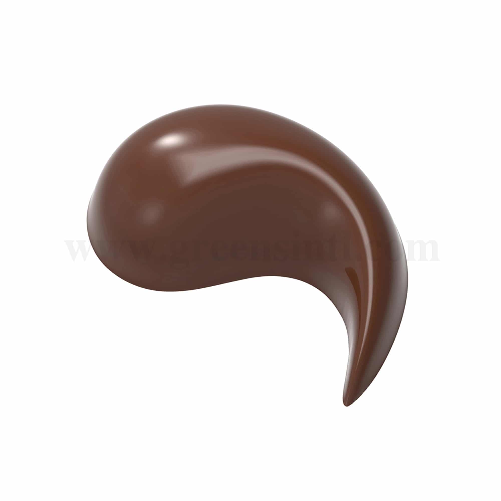 CHOCOLATE WORLD Chocolate Mould Curve Large-Frank Haasnoot 99.5 x 66.5 x h 35 mm