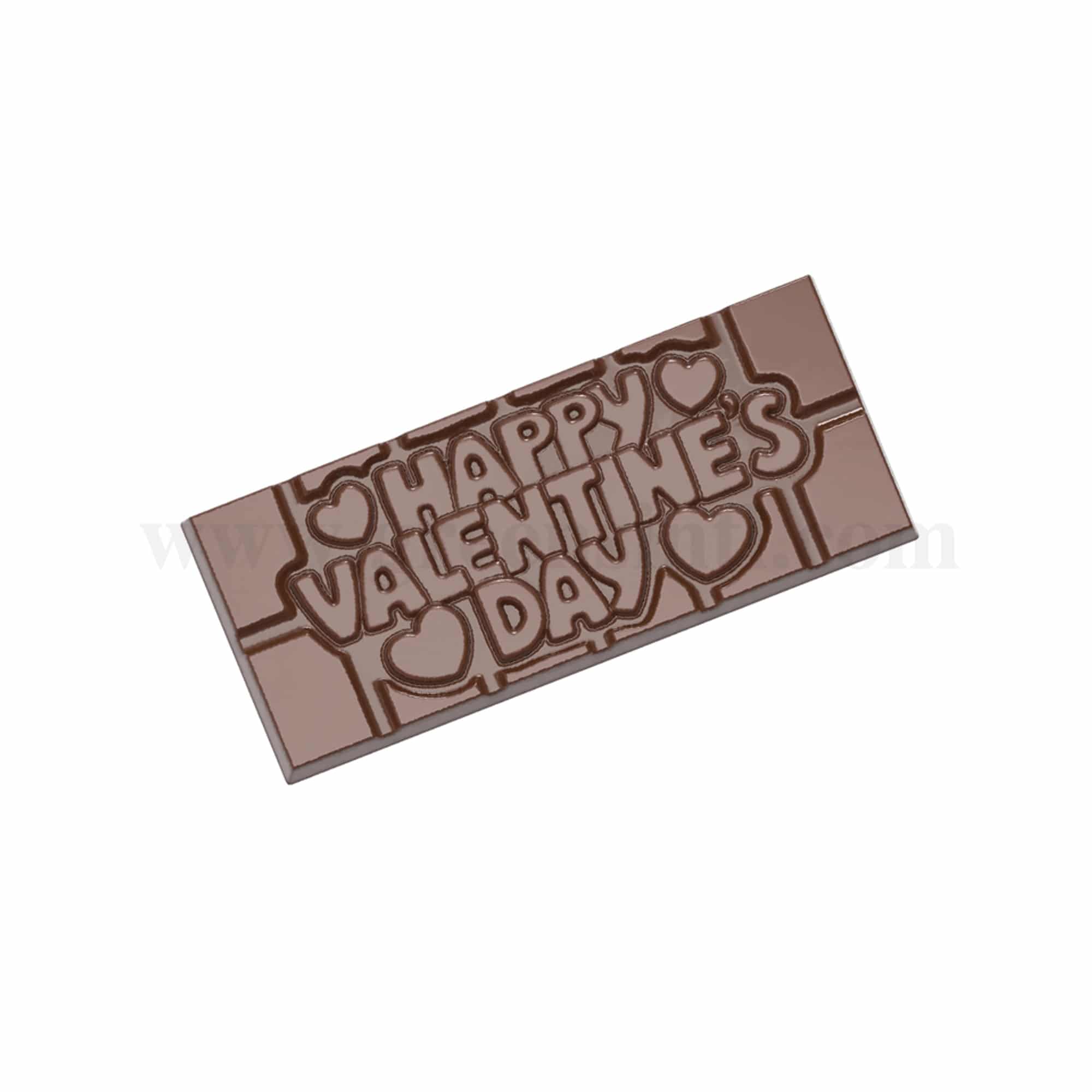 CHOCOLATE WORLD Chocolate Mould Tablet Happy Valentines Day 118 x 50 x h 8mm