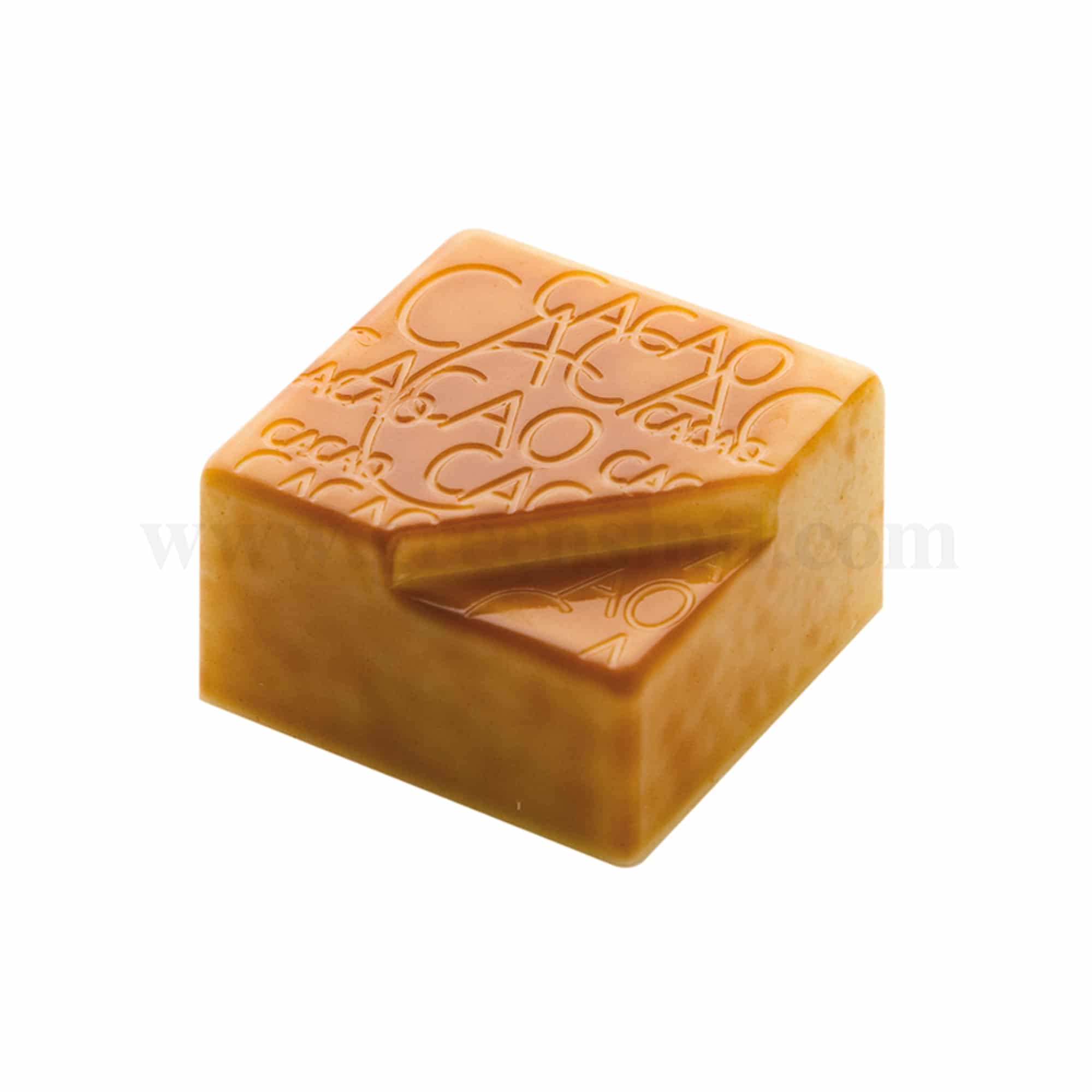 CHOCOLATE WORLD Chocolate Mould Square Praline Cocoa 25 x 25 x h 12 mm