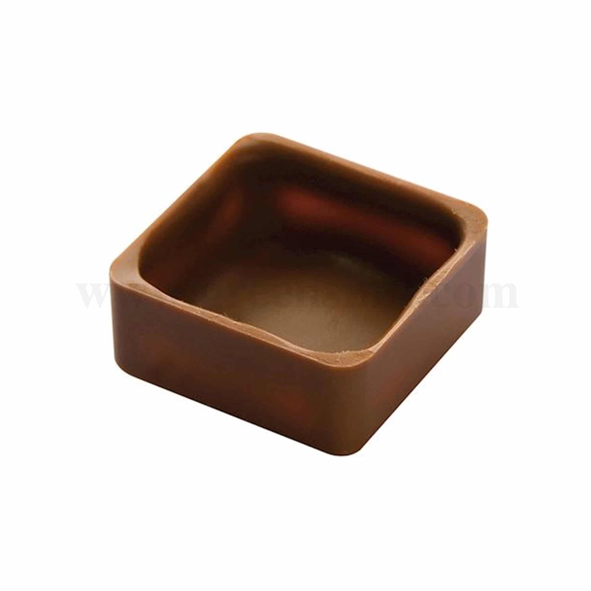 CHOCOLATE WORLD Chocolate Mould Praline Square Cup 27 x 27 x h 12 mm