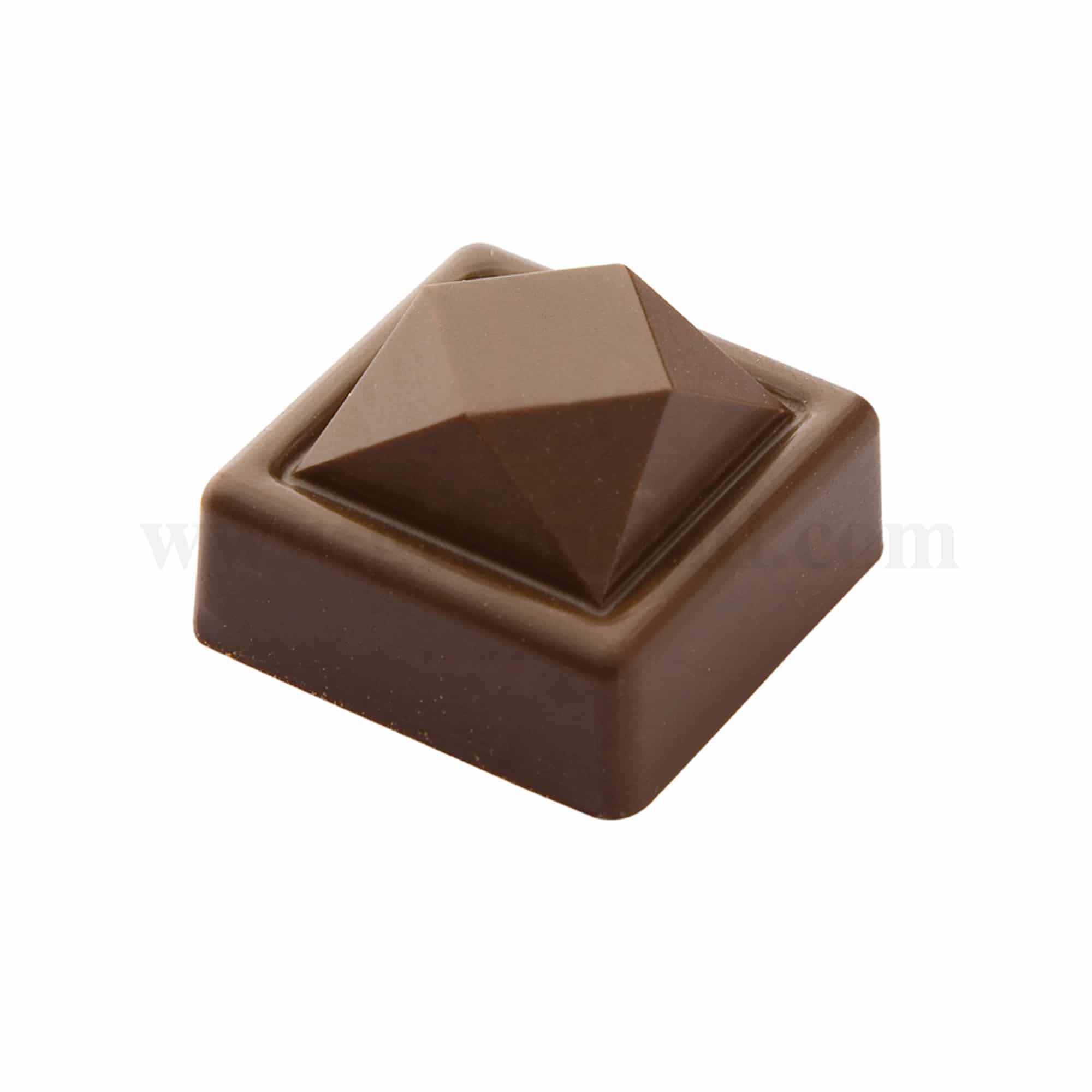 CHOCOLATE WORLD Chocolate Mould Praline Diamond 29 x 29 x h 18 mm