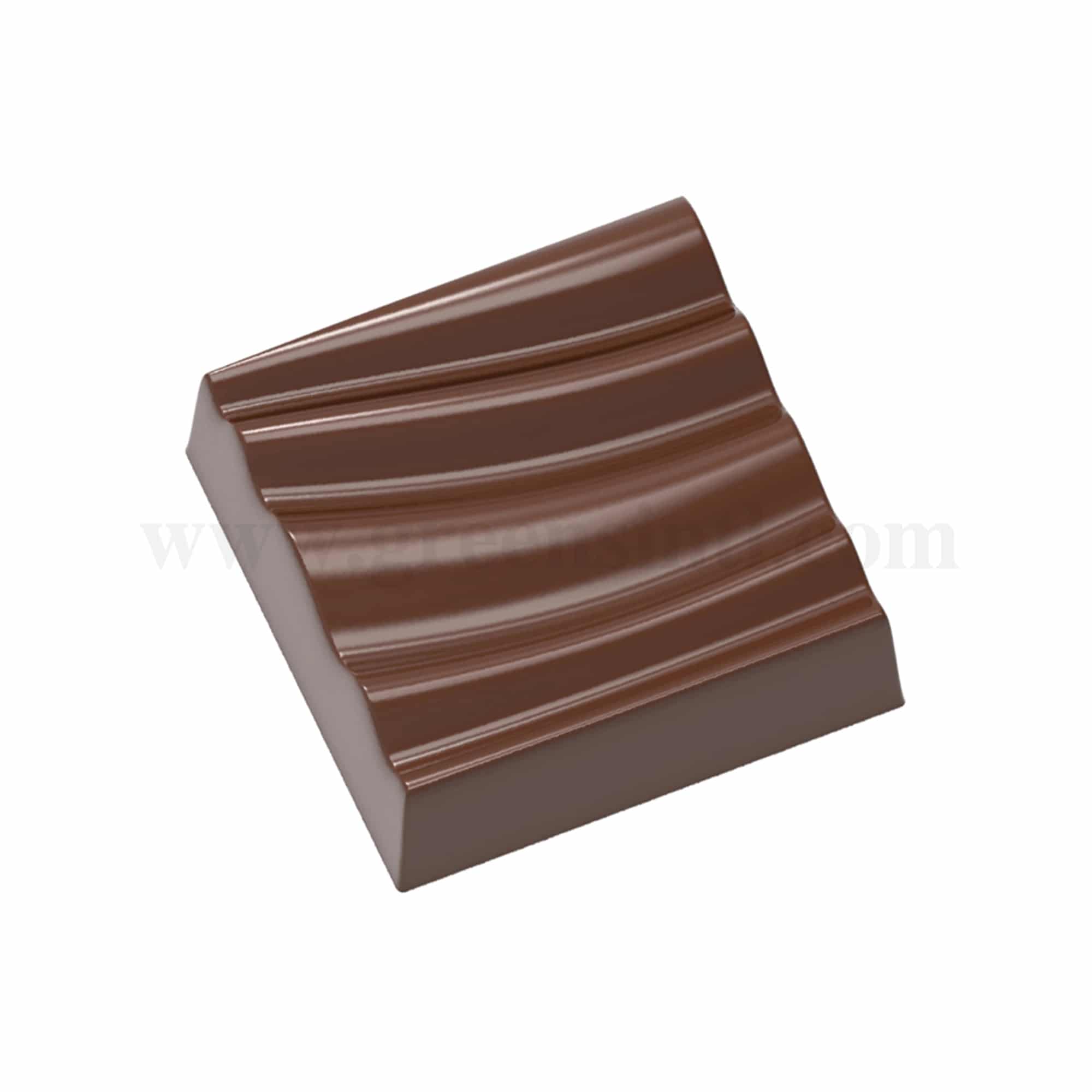 CHOCOLATE WORLD Chocolate Mould Rippling Sea 28.5 x 28.5 x h 10.5 mm
