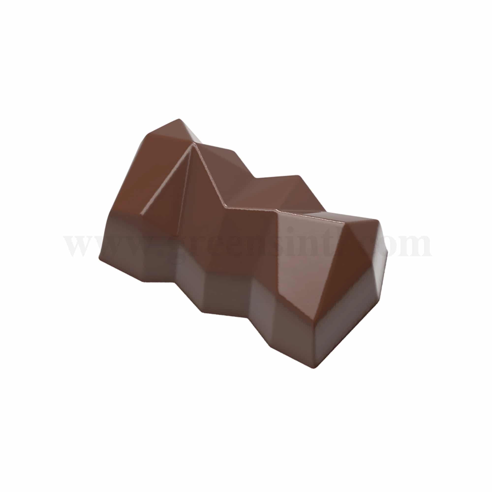 CHOCOLATE WORLD Chocolate Mould Praline -Maurizo Frau 35 x 19.5 x h 17mm