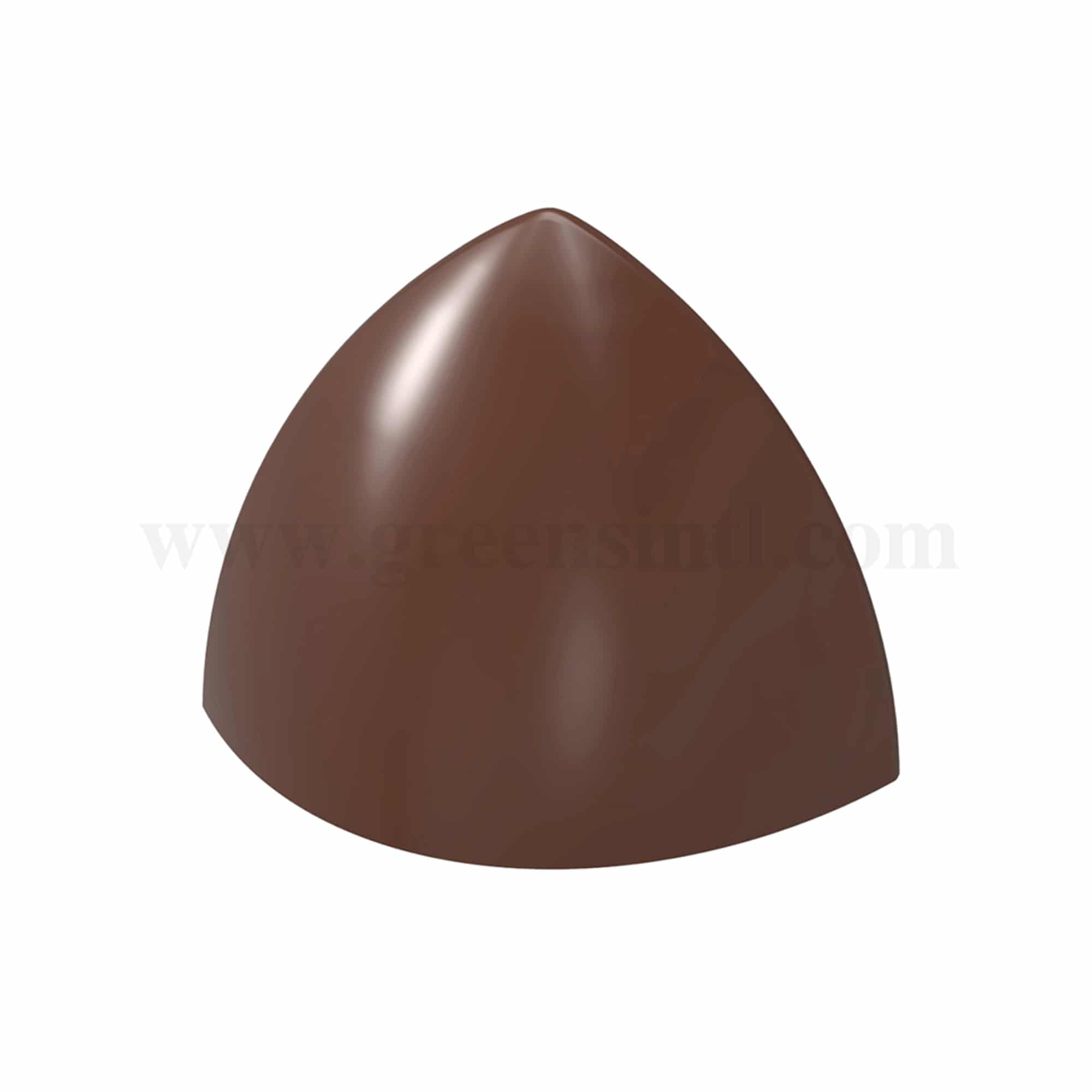 CHOCOLATE WORLD Chocolate Mould Dome Rounded Spearhead 30 x 24 x h 25 mm