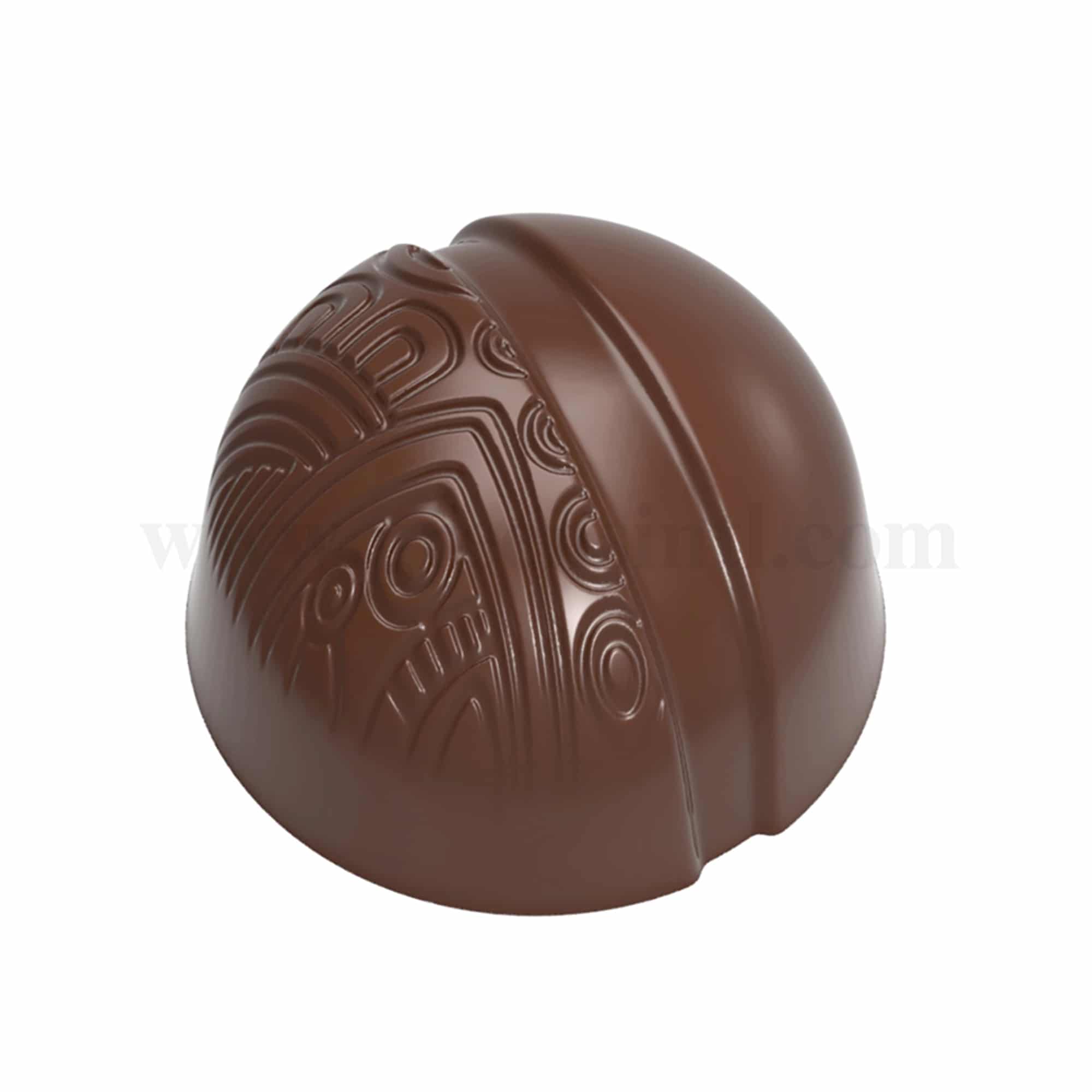 CHOCOLATE WORLD Chocolate Mould Pomponet Aztec 27.5 x 27.5 x h 19.5 mm