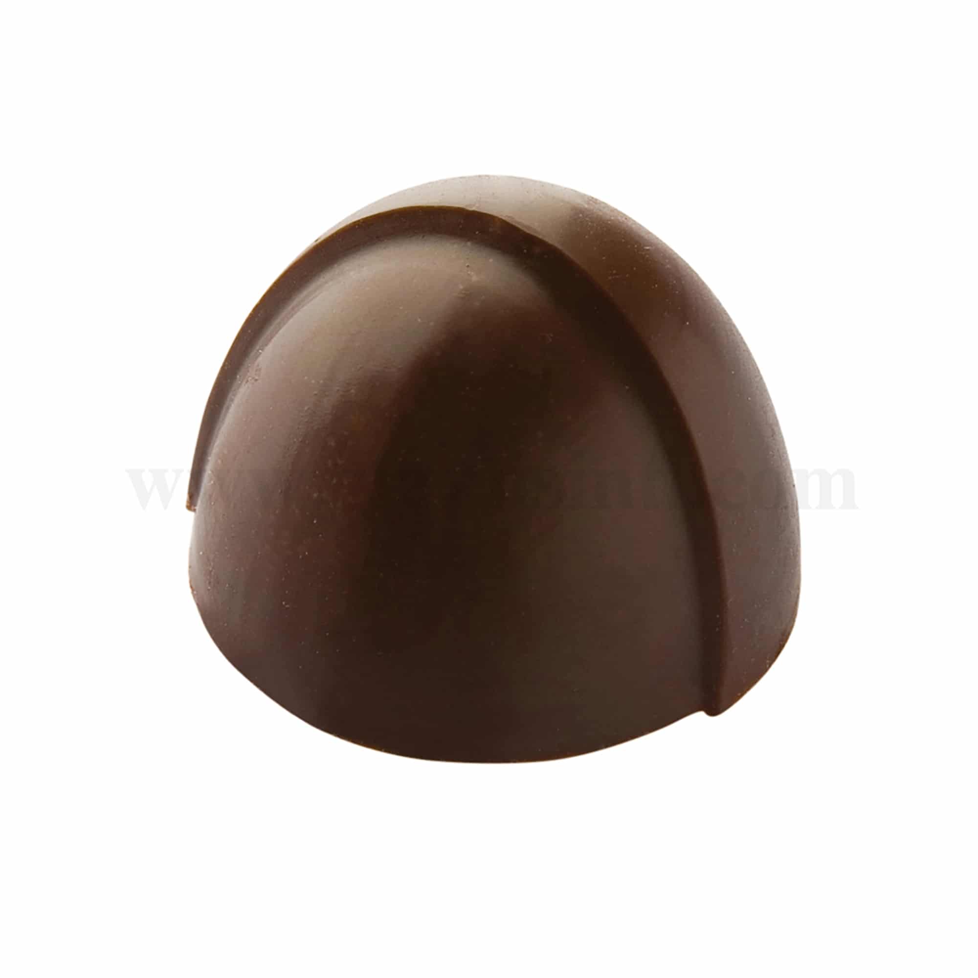 CHOCOLATE WORLD Chocolate Mould Half Sphere with Edge 28 x 28 x h 20 mm