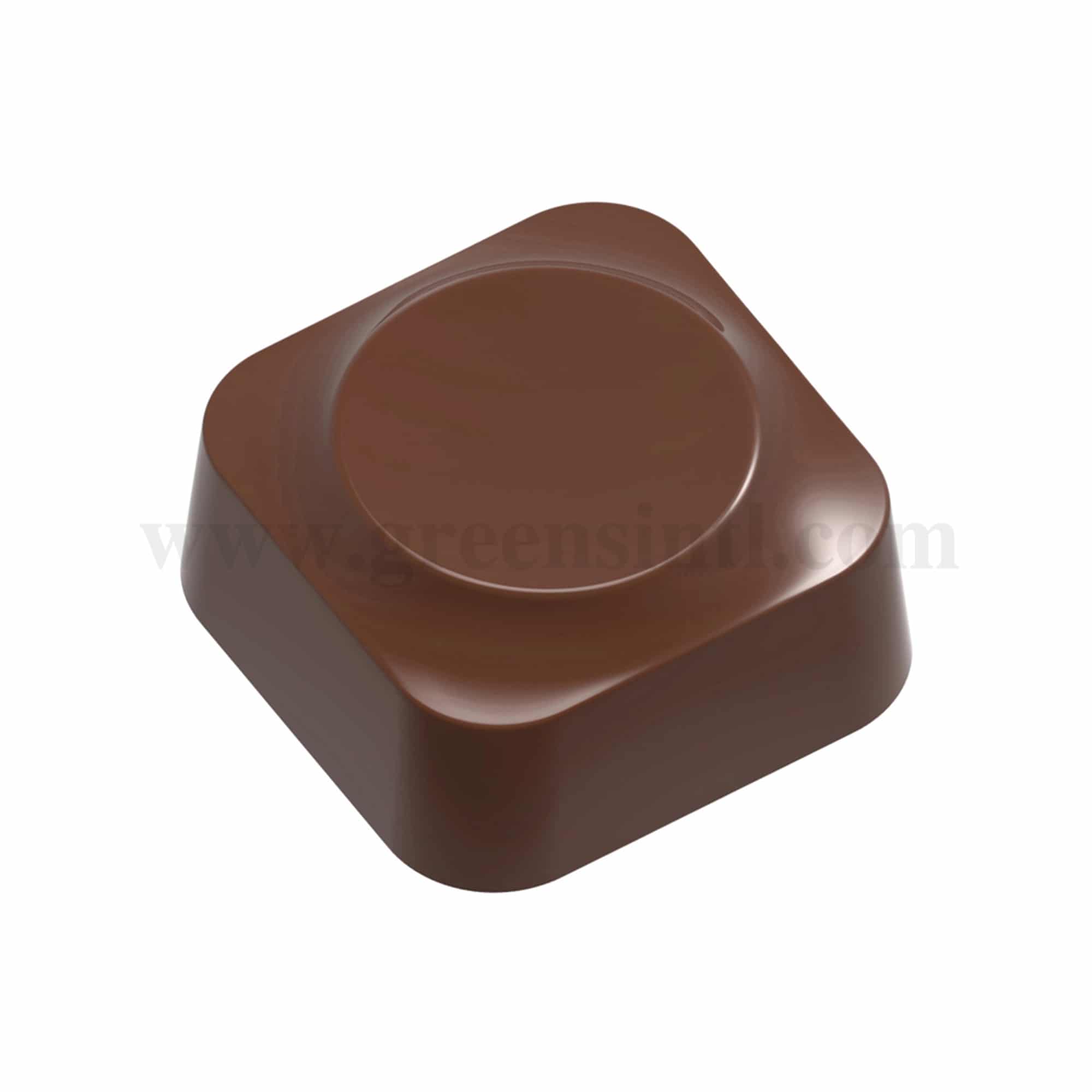 CHOCOLATE WORLD Chocolate Mould Square Lawrence Bobo 27.5 x 27.5 x h 13 mm