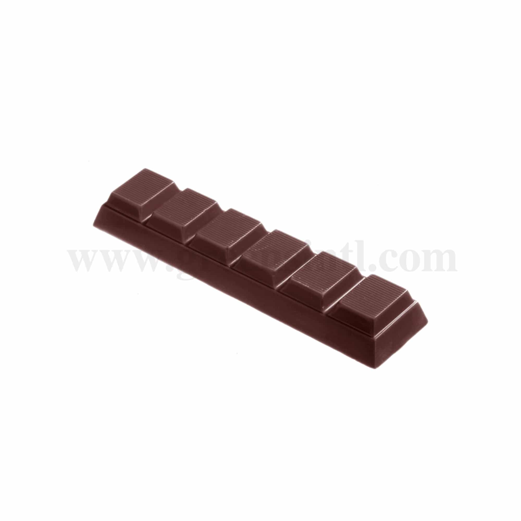 CHOCOLATE WORLD Chocolate Mould Tablet Lined 123 x 30 x h 15 mm