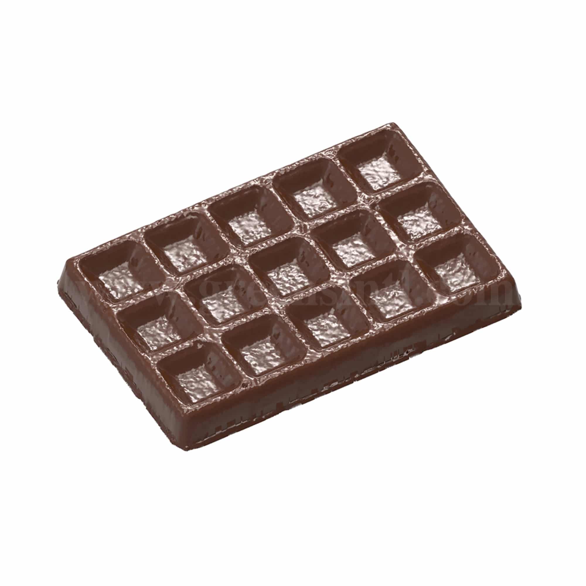 CHOCOLATE WORLD Chocolate Mould Brussels Waffle Large 103.5 x 69 x h 10.5 mm