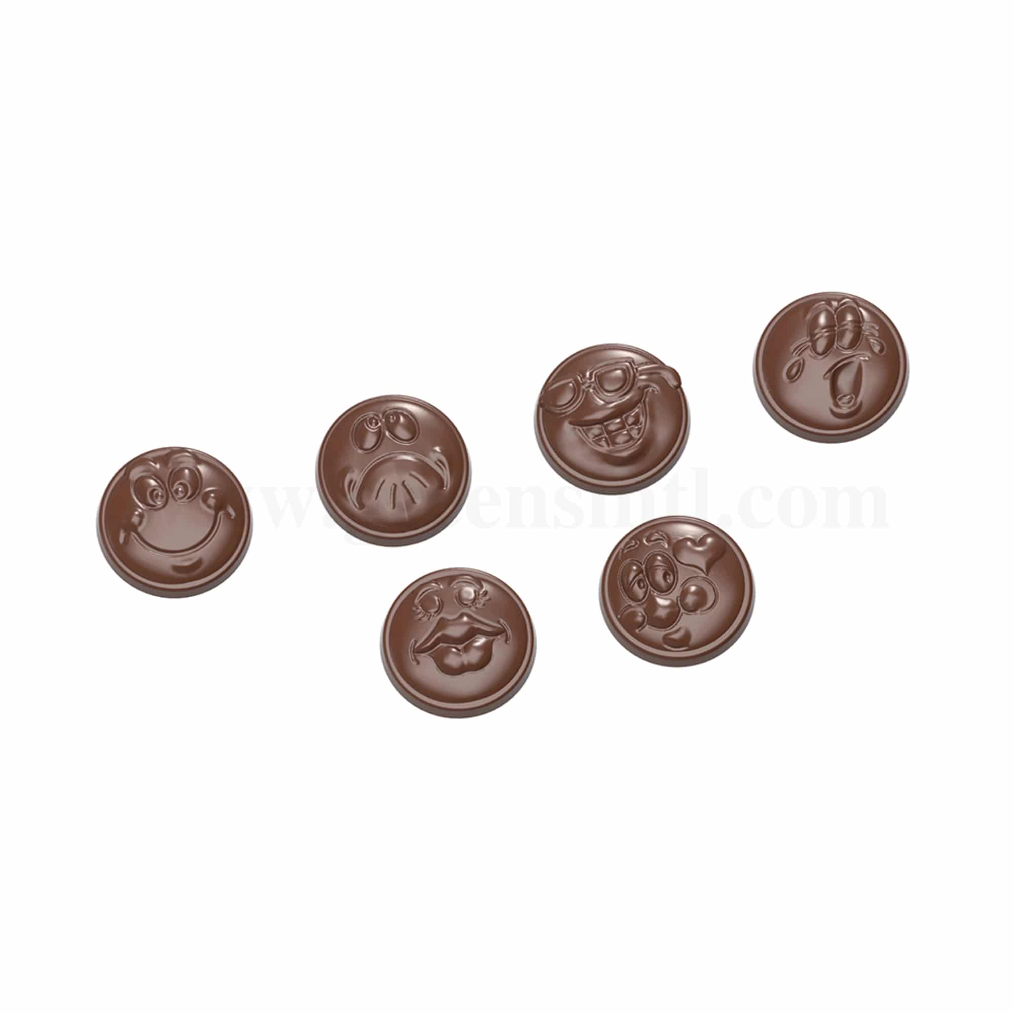 CHOCOLATE WORLD Chocolate Mould Smiley 34 x 34 x h 12 mm