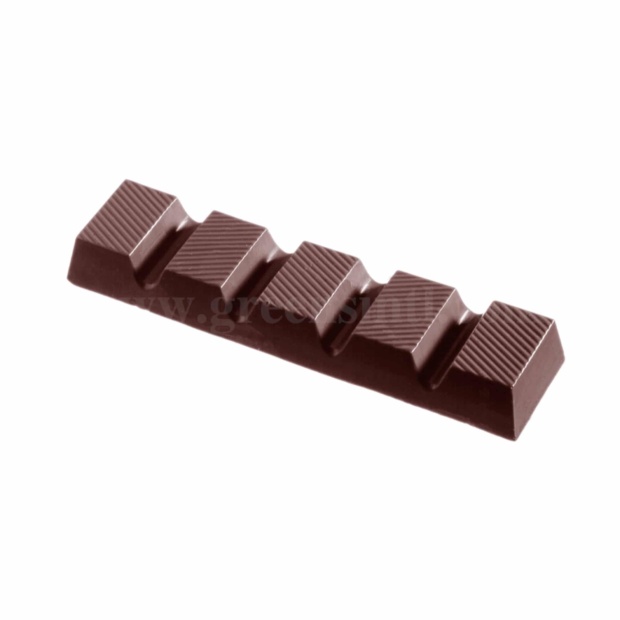 CHOCOLATE WORLD Chocolate Mould Bar Striped 113 x 28 x h 13 mm
