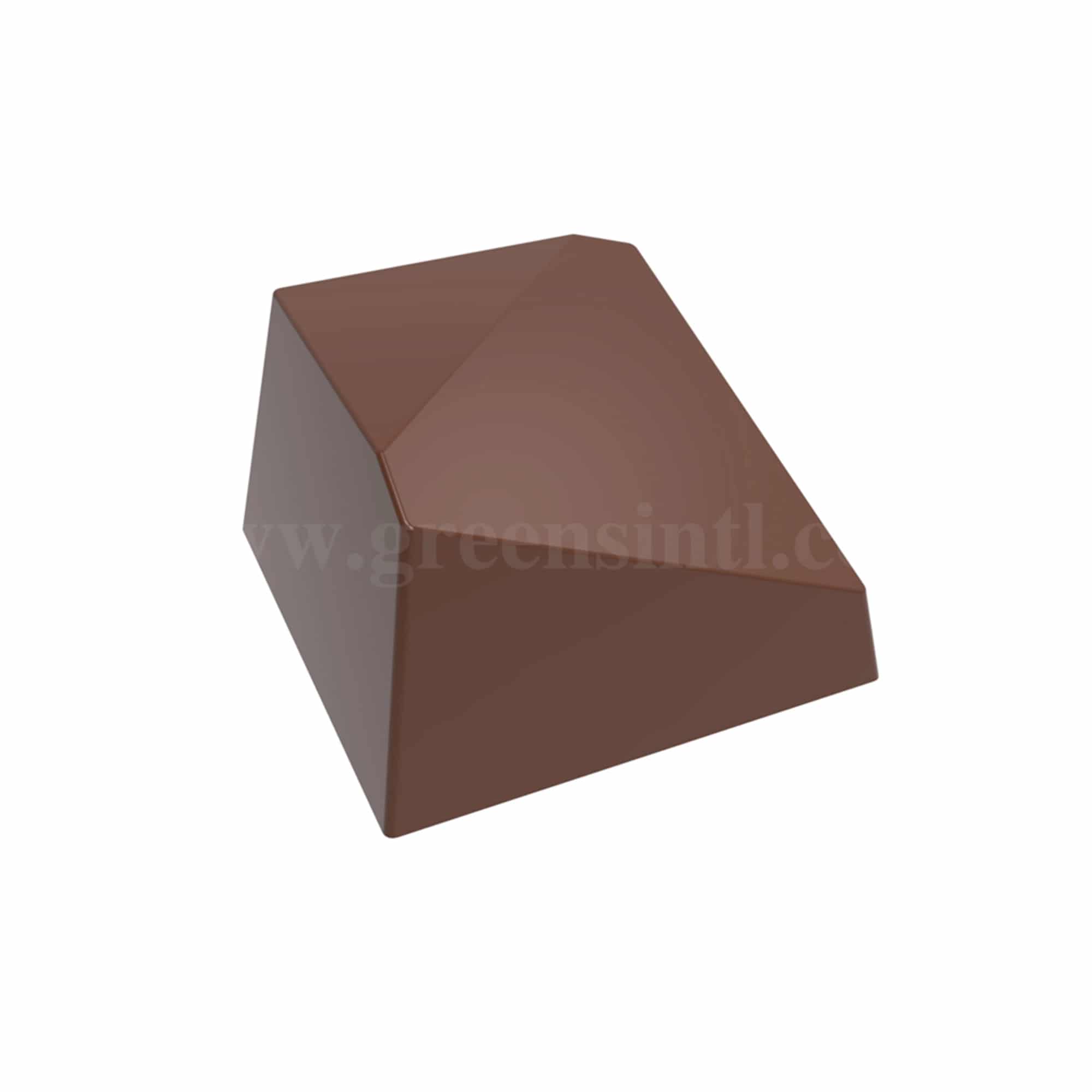 CHOCOLATE WORLD Chocolate Mould Heart Striped 30 x 30 x h 9 mm