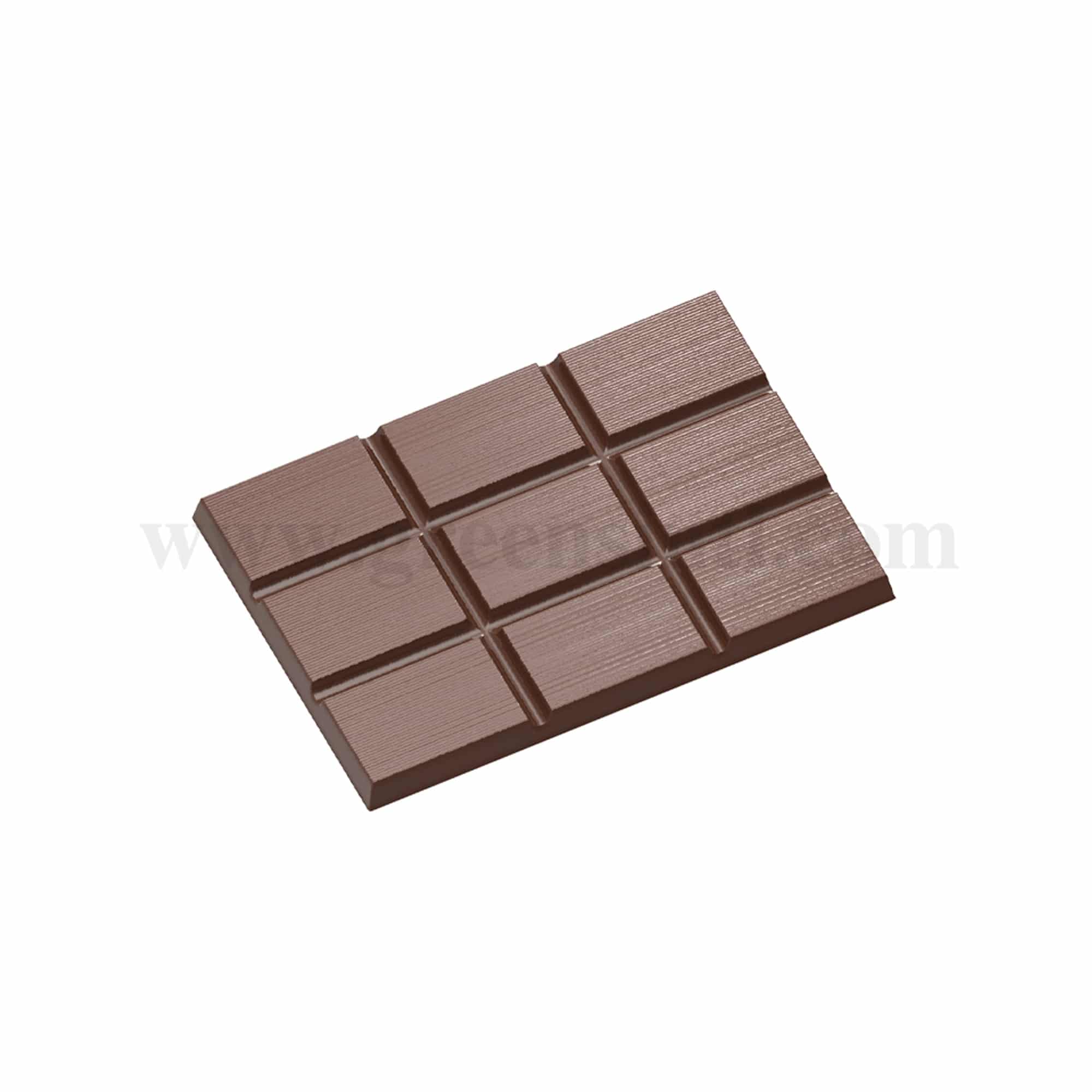 CHOCOLATE WORLD  Chocolate Mould  Tablet Stripes 173x 119 x h 15 mm