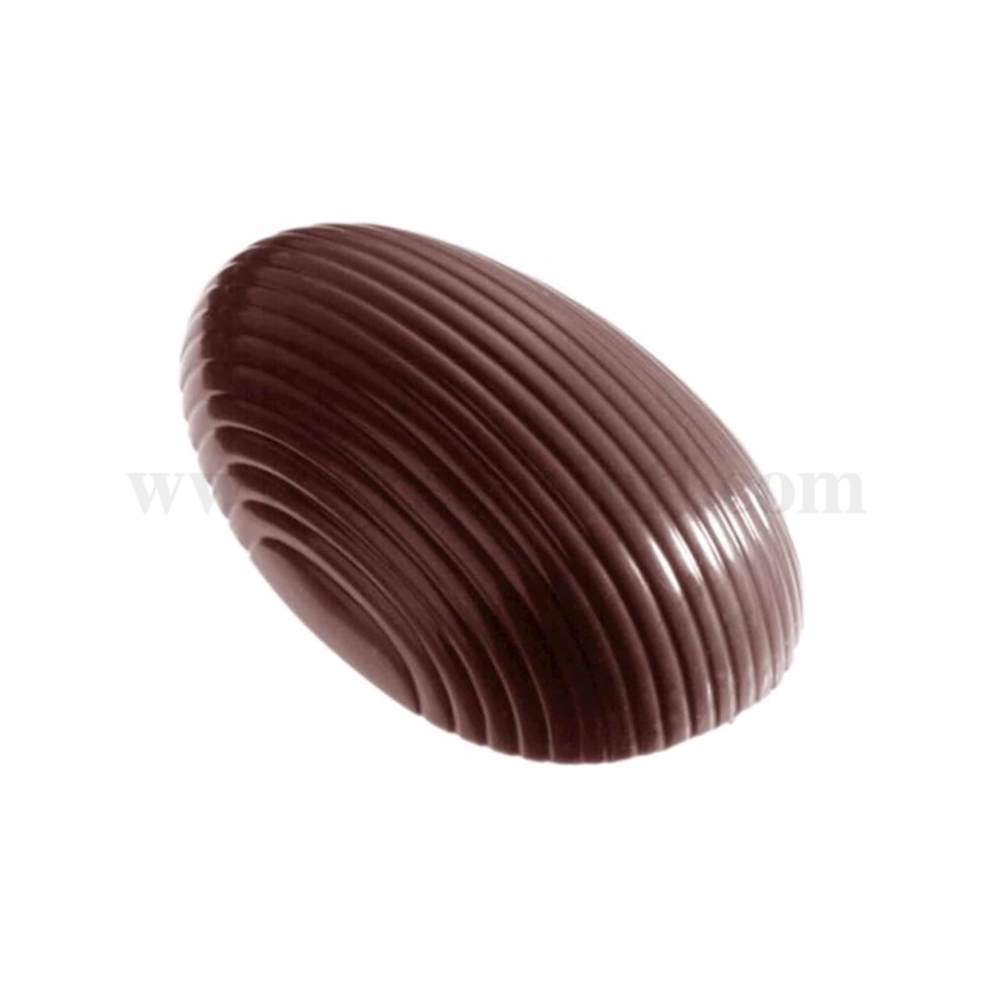 CHOCOLATE WORLD Chocolate Mould Egg Striped 55 x 34 x h 18 mm