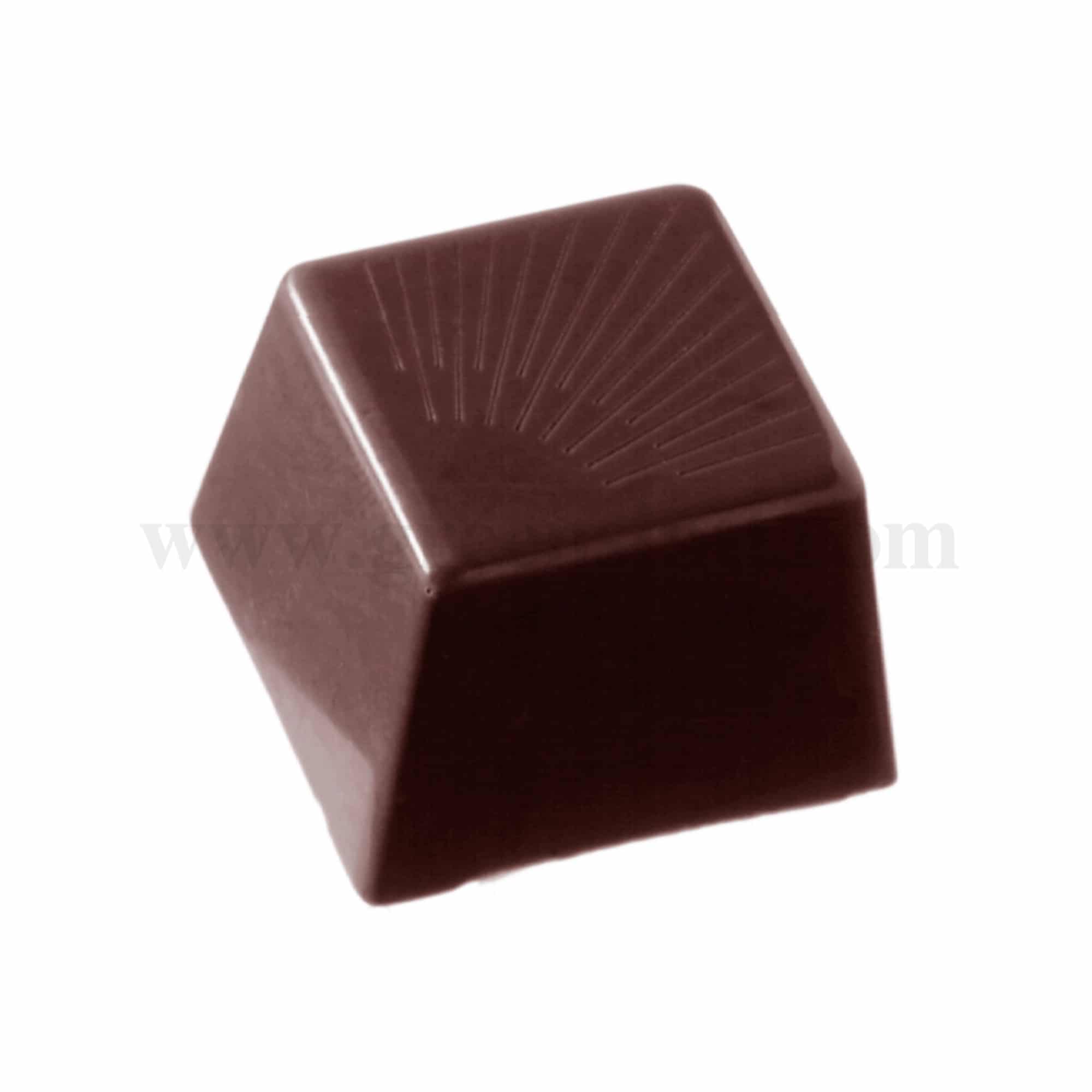 CHOCOLATE WORLD Chocolate Mould Carre Soleil 26 x 26 x h 18 mm