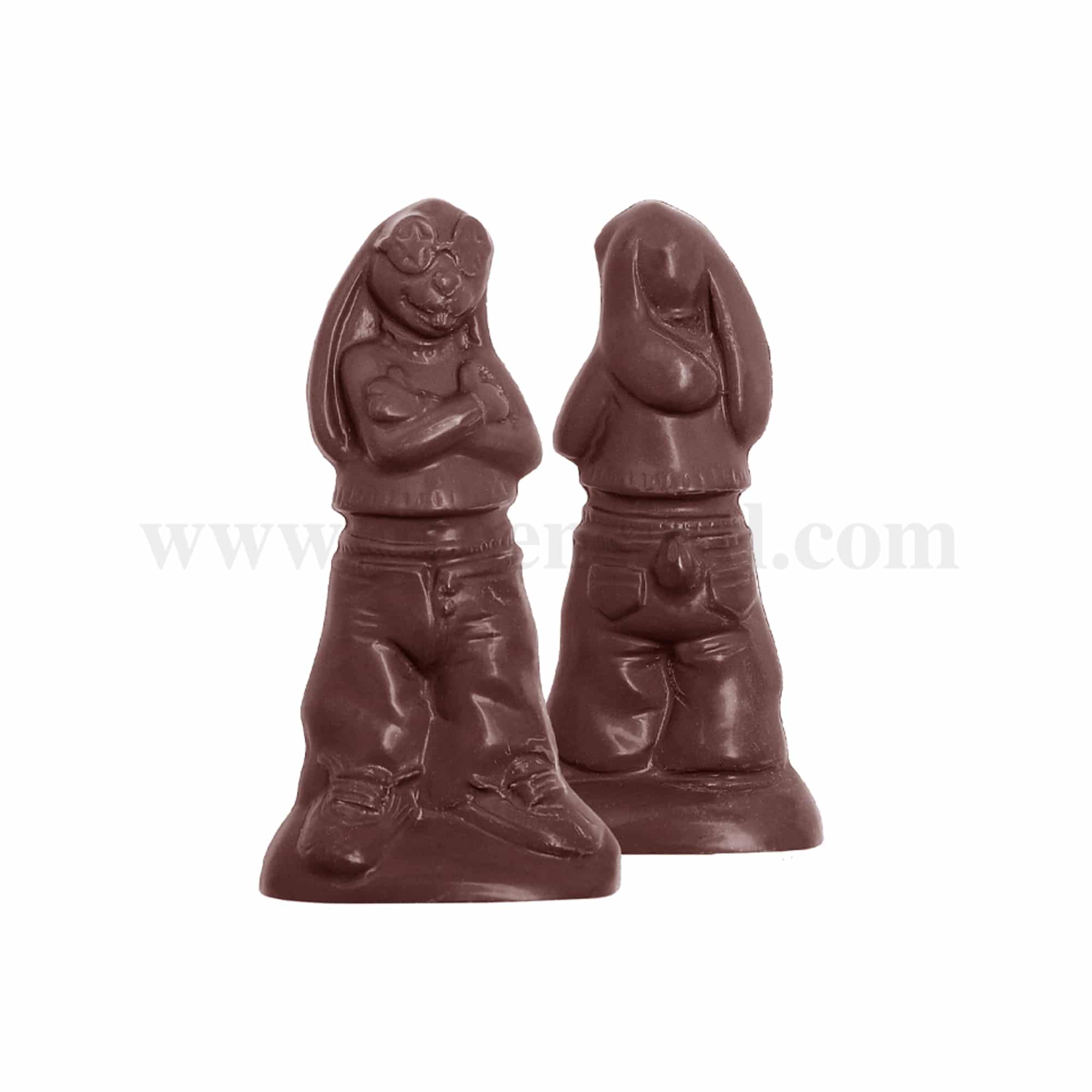 CHOCOLATE WORLD Chocolate Mould Rapper Rabbit 70 x 36 x h 13 mm