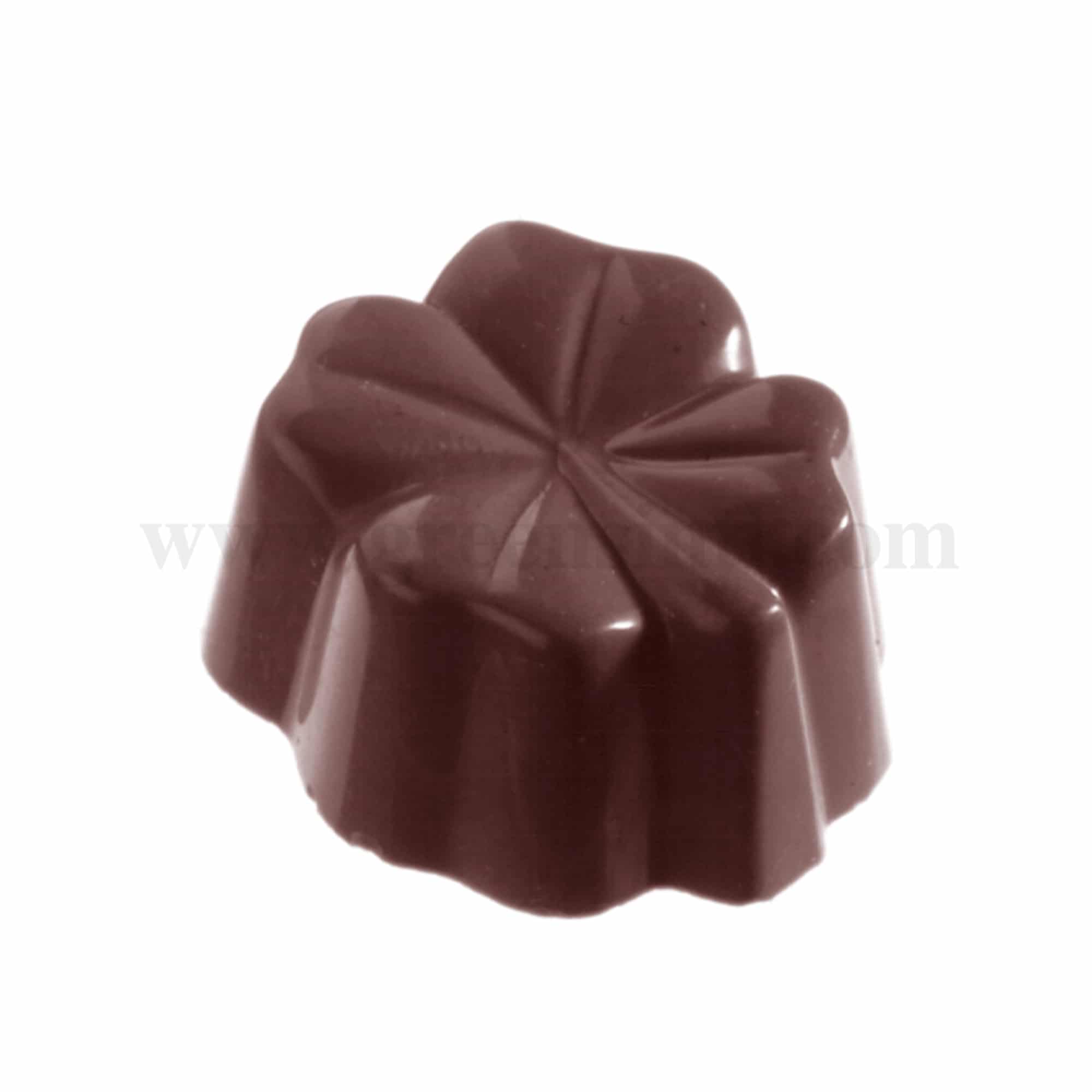 CHOCOLATE WORLD Chocolate Mould Four Leaf Clover 27.5 x 23.5 x h 14.5 mm