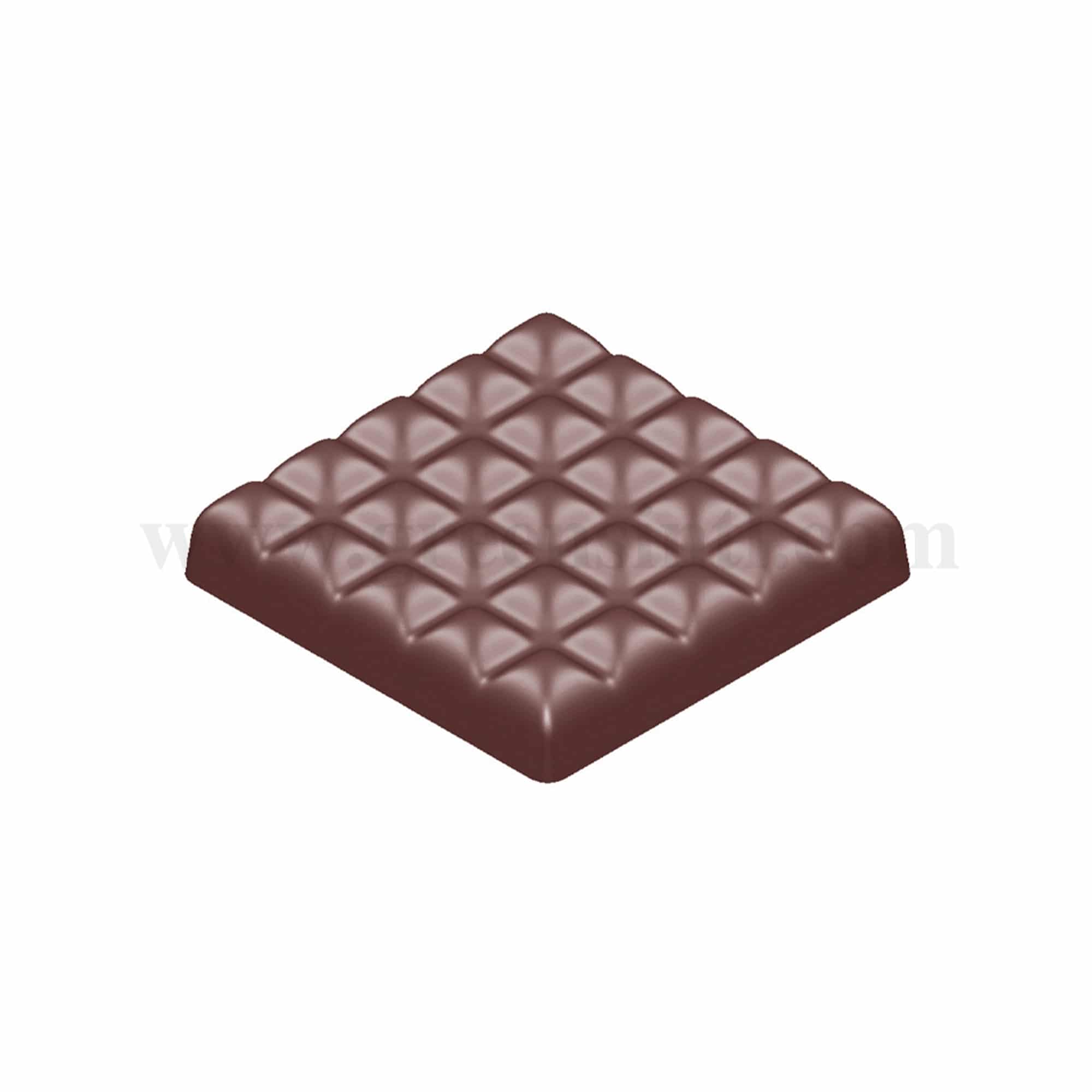 CHOCOLATE WORLD Chocolate Mould Tablet Square 80 x 80 x h 16 mm