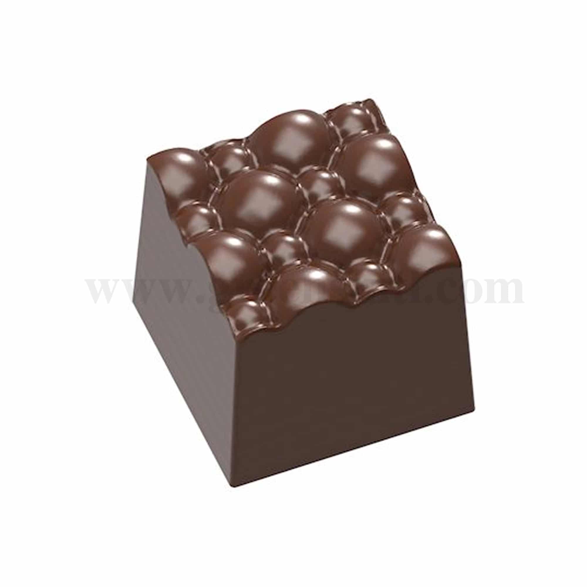CHOCOLATE WORLD Chocolate Mould Structura Bubble 22.5 x 22.5 x h 20.5 mm