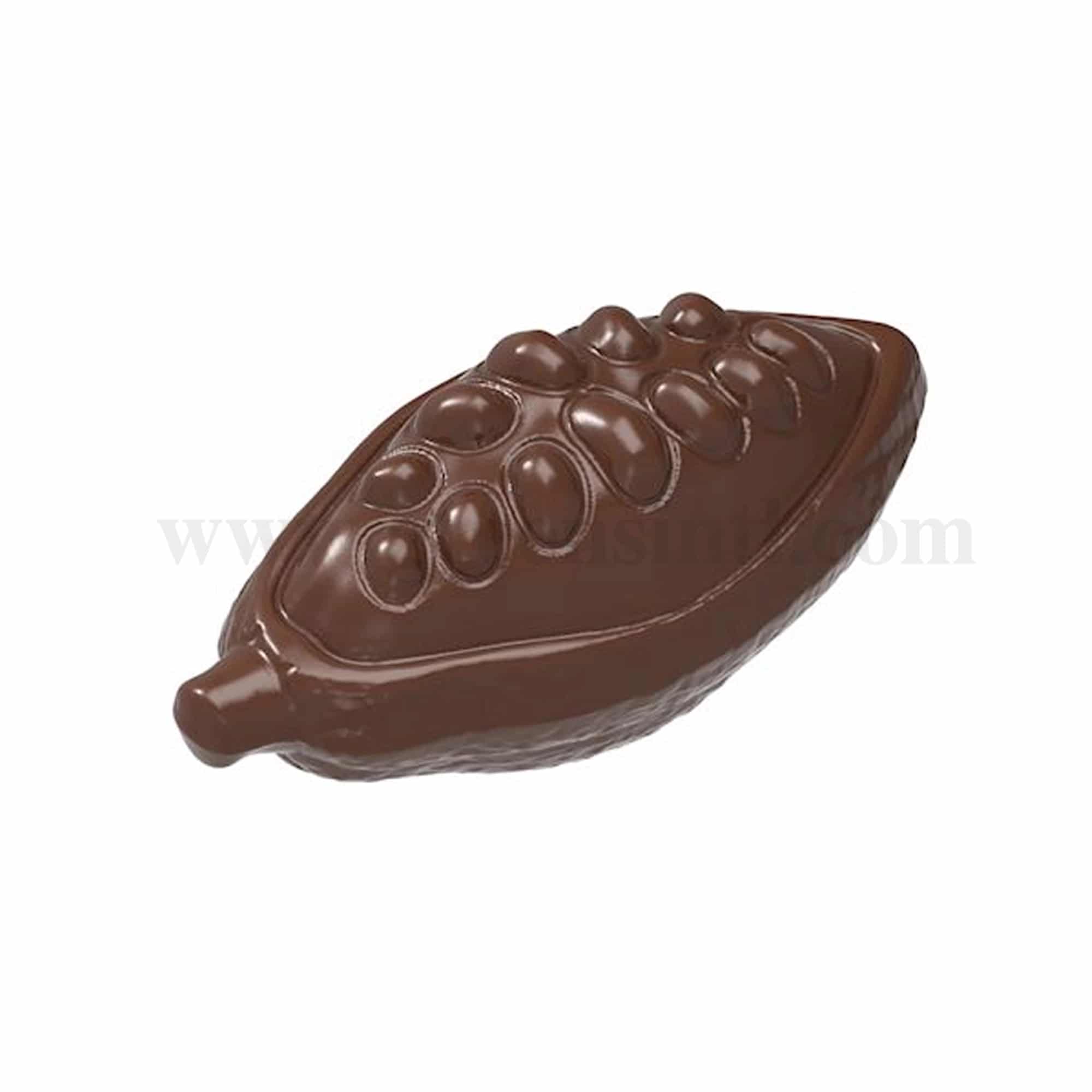 CHOCOLATE WORLD Chocolate Mould Cocoa Bean Open 49 x 24 x h 24 mm
