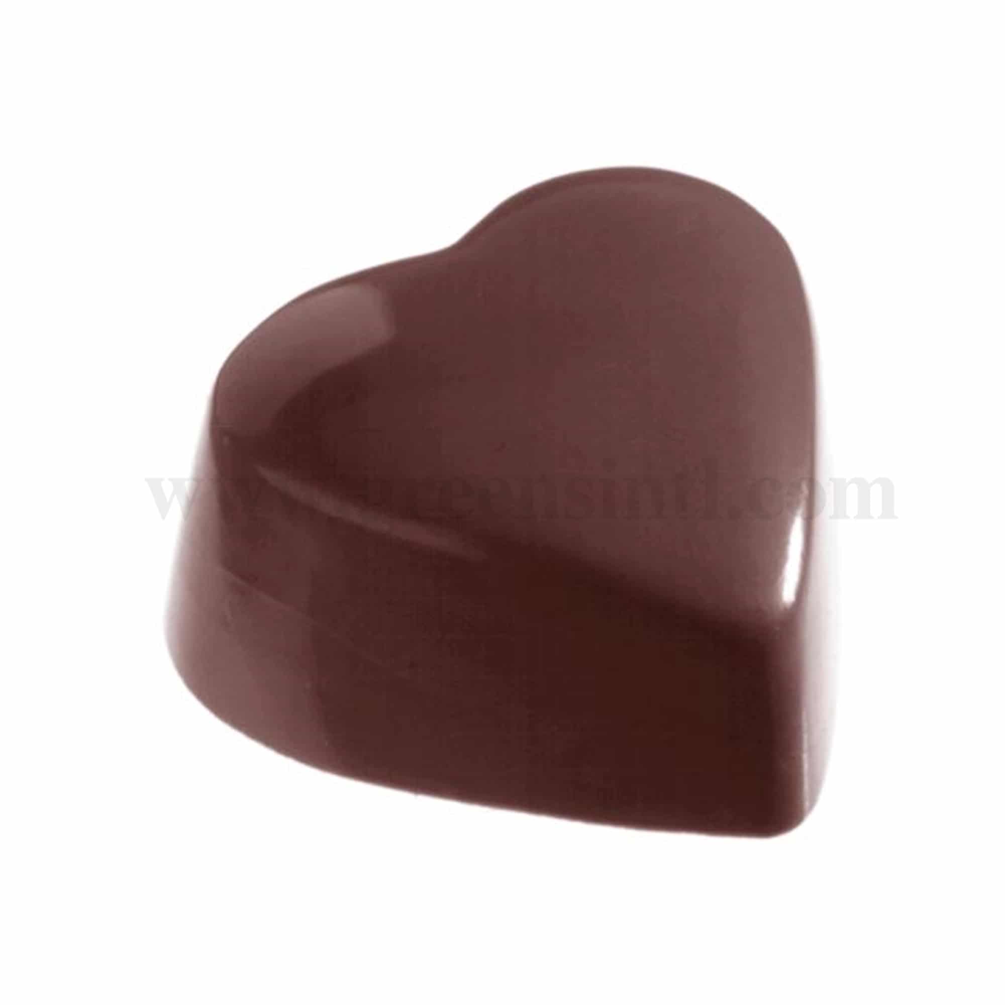 CHOCOLATE WORLD Chocolate Mould Heart Flat 31 x 35 x h 18 mm
