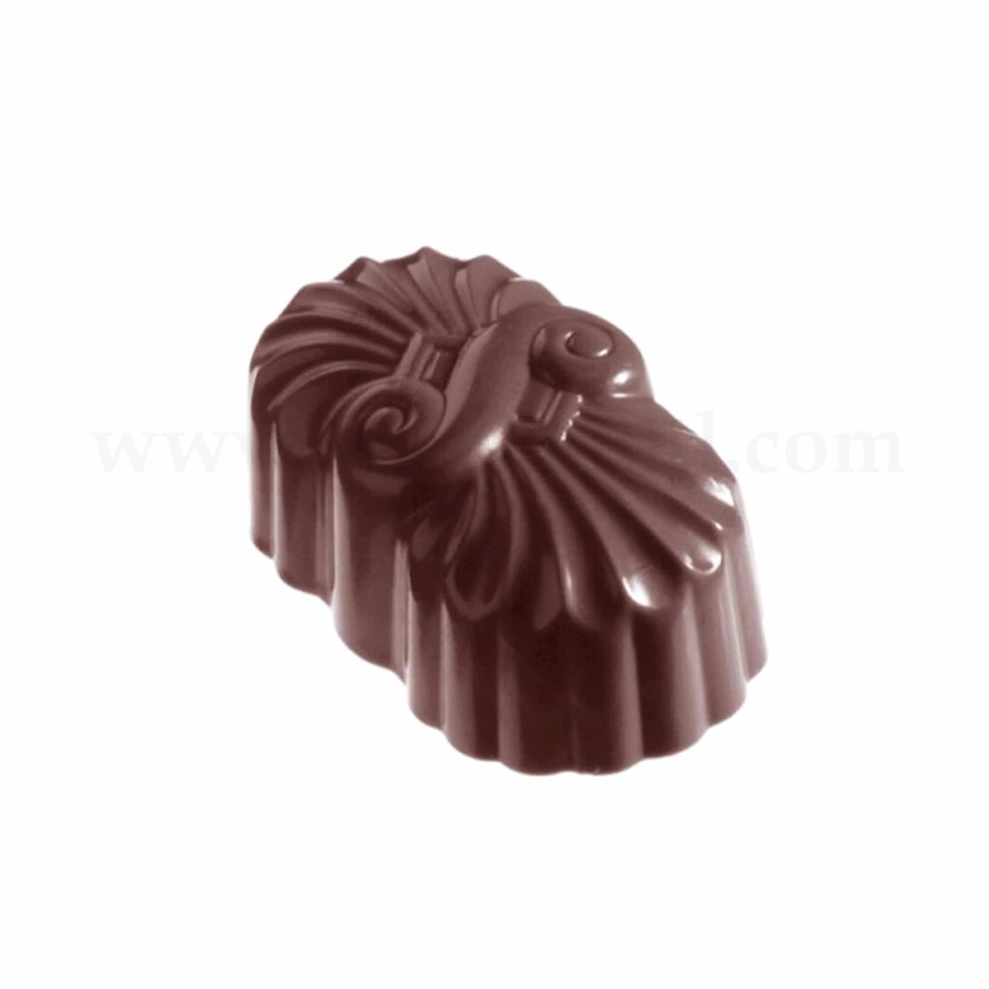 CHOCOLATE WORLD Chocolate Mould Fan S 39 x 23 x h 17 mm