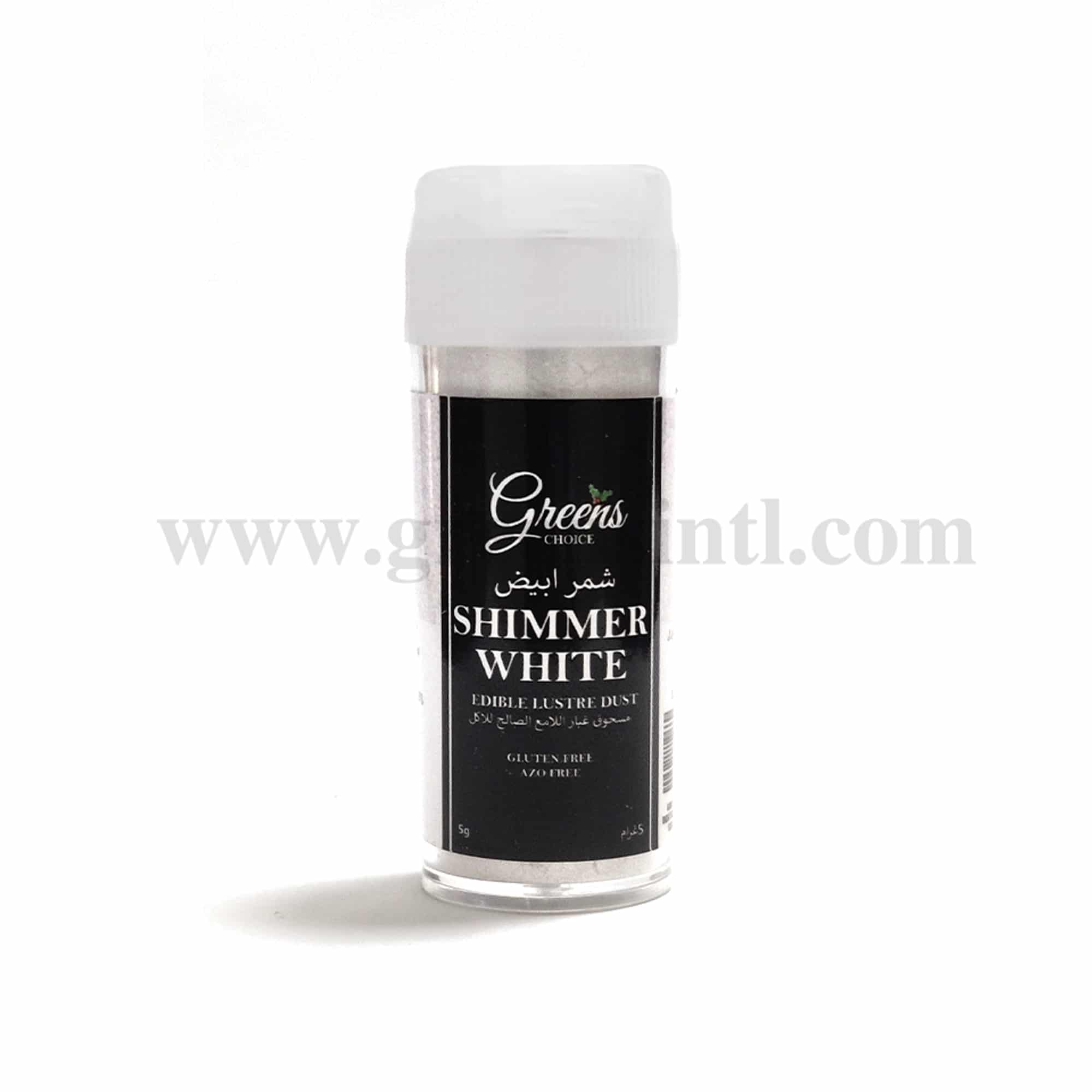 GREENS CHOICE Edible Lustre Dust Shimmer White 5 g